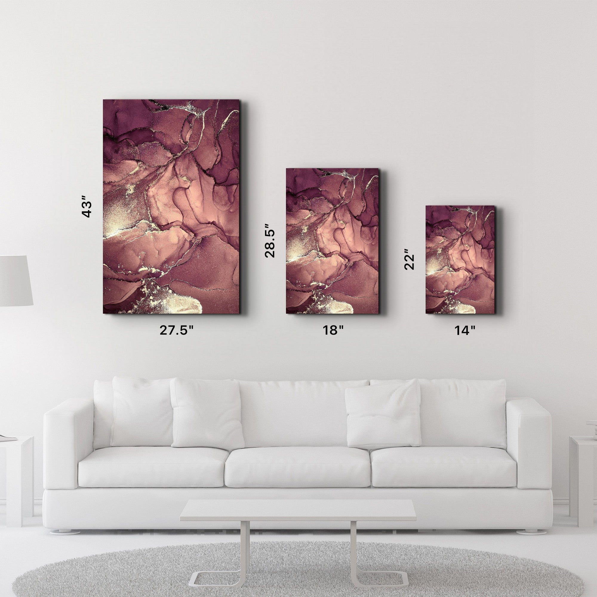 CAM-2019 | Quadro Decorativo em Vidro Temperado Multicolor 35 x 55 cm, 4 mm, Impressão UV