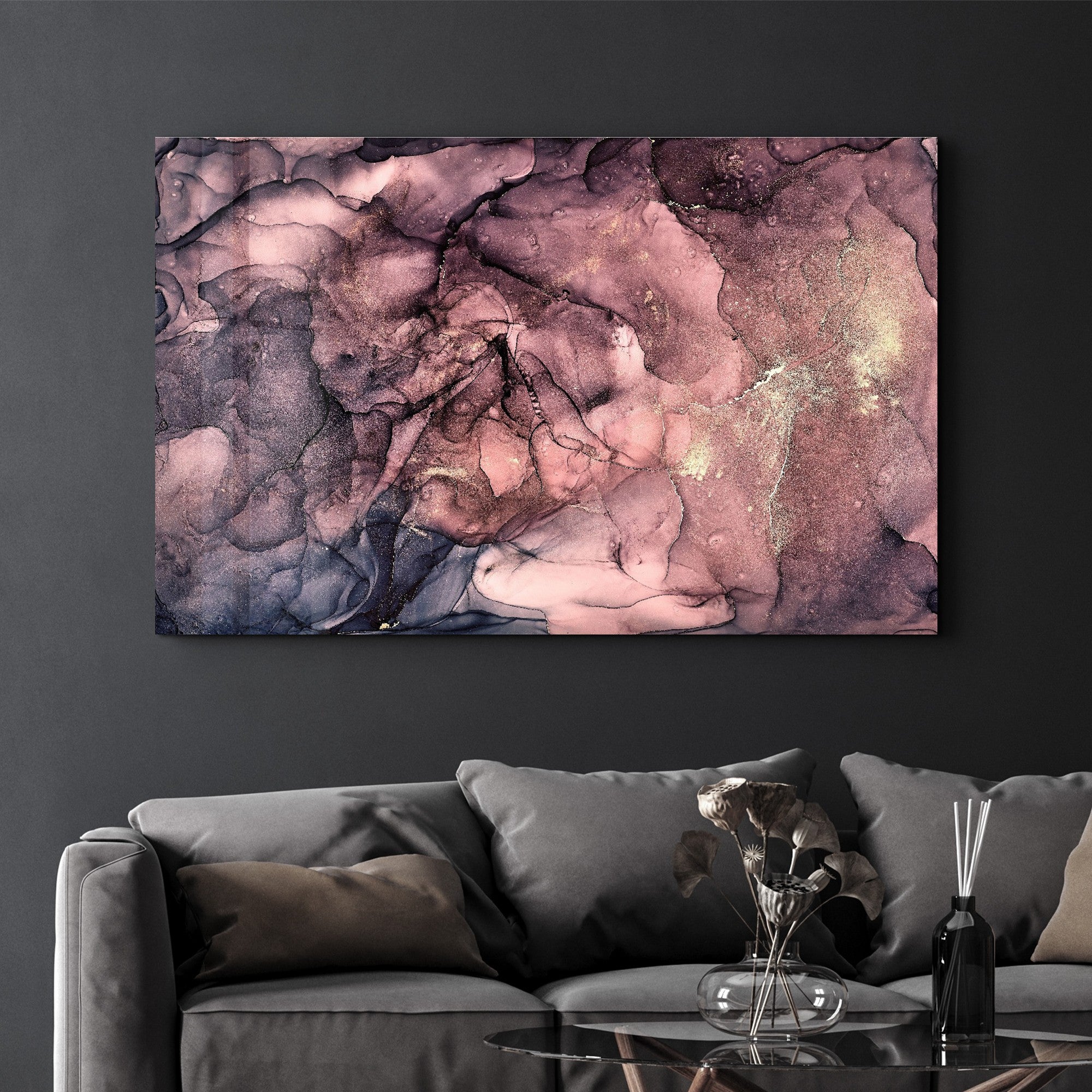 Quadro Decorativo em Vidro Temperado 35 x 55 cm Multicolor (4 mm, Impressão UV) – CAM-2026