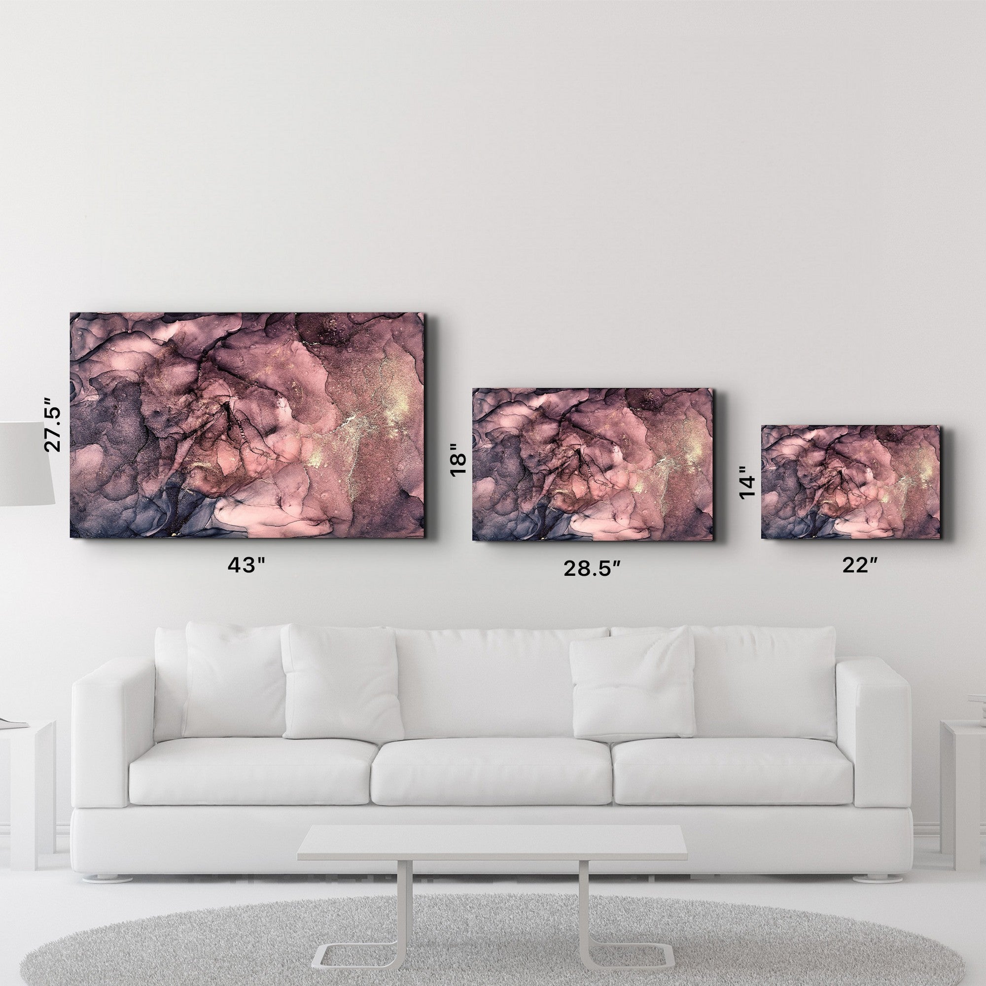 Quadro Decorativo em Vidro Temperado 35 x 55 cm Multicolor (4 mm, Impressão UV) – CAM-2026