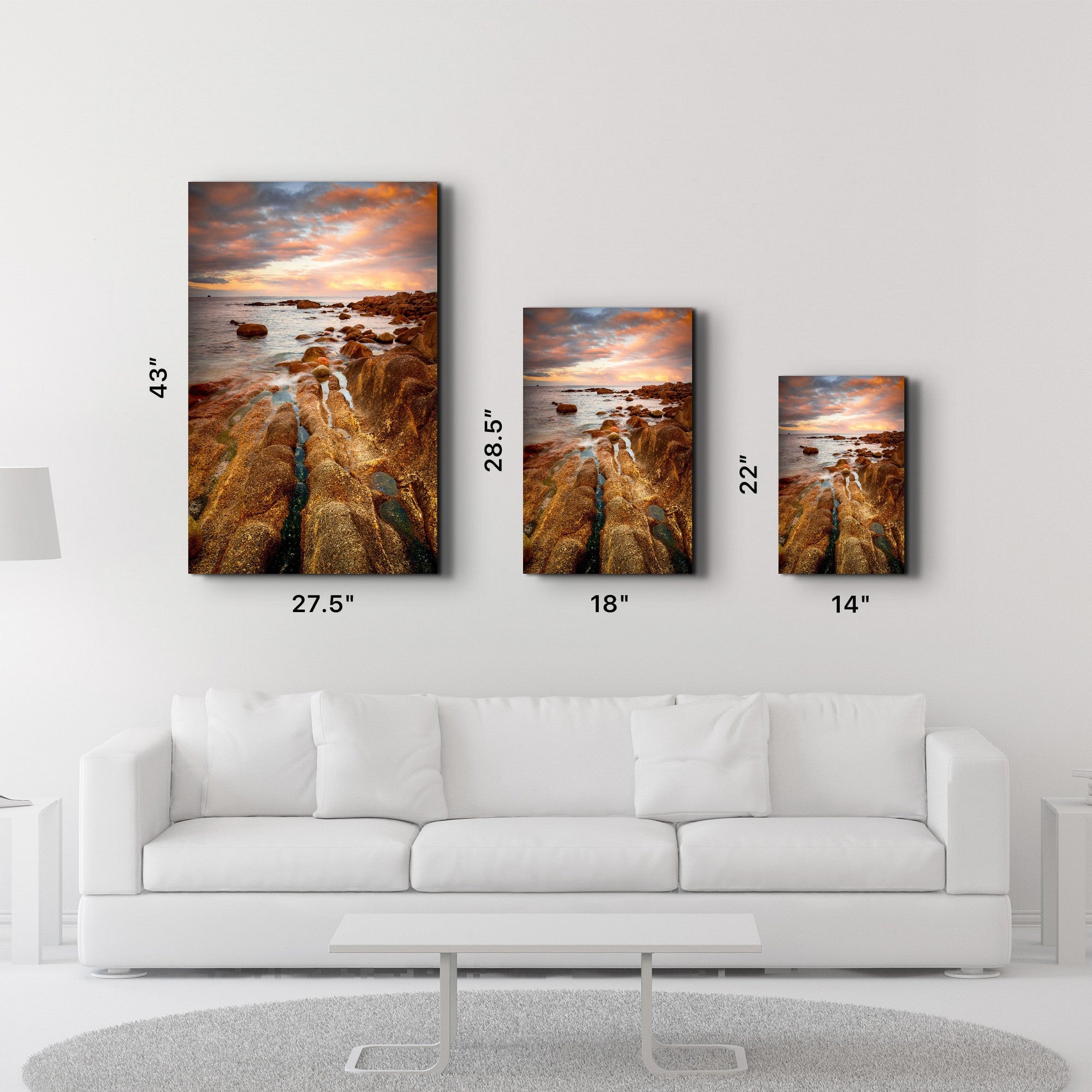 Quadro Decorativo em Vidro Temperado Multicolor 35 x 55 cm (4 mm), Impressão UV – CAM-2035 | 672BRS1479