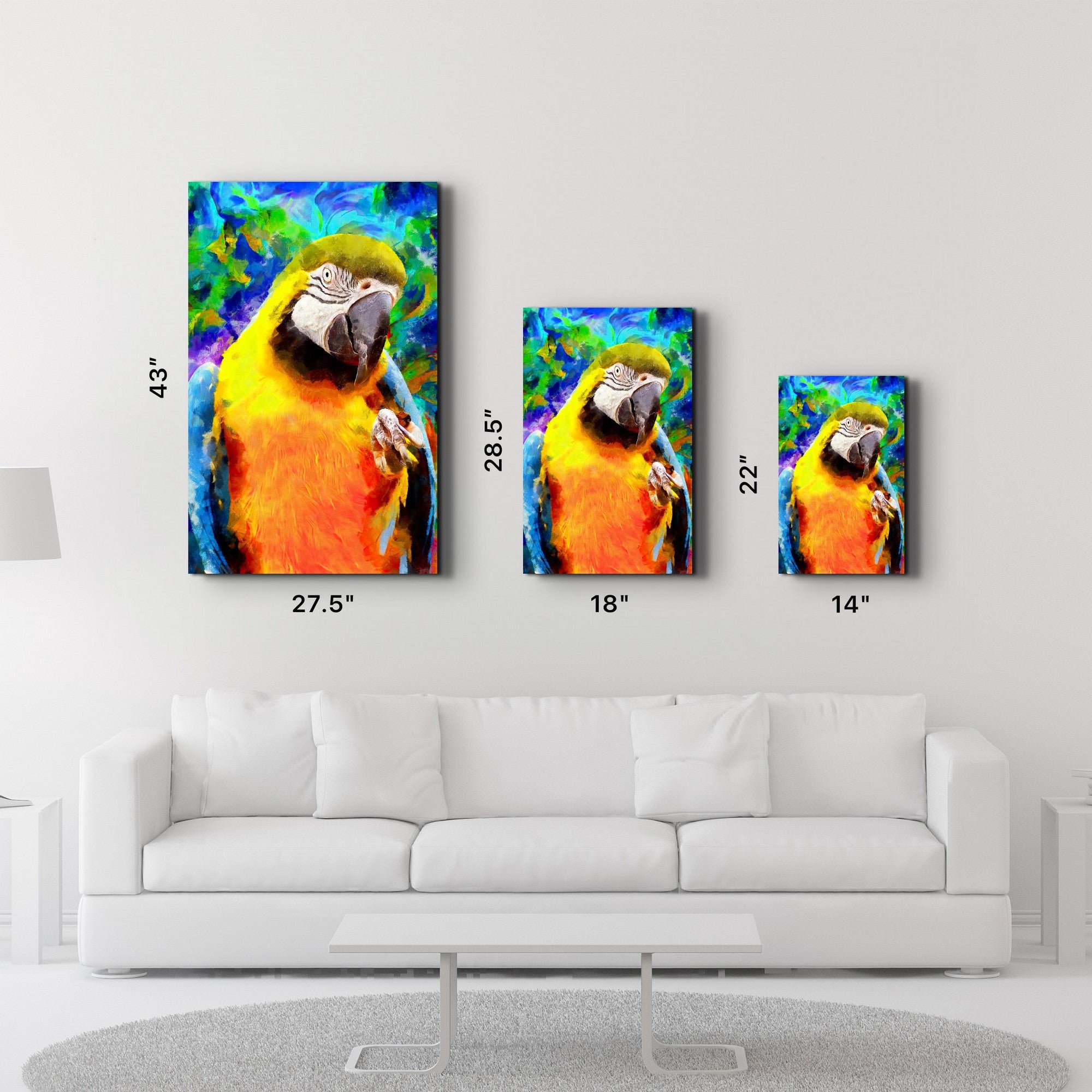 Quadro Decorativo em Vidro 100% Temperado 35x55 cm Multicolor CAM-2039 | Impressão UV | Espessura 4 mm