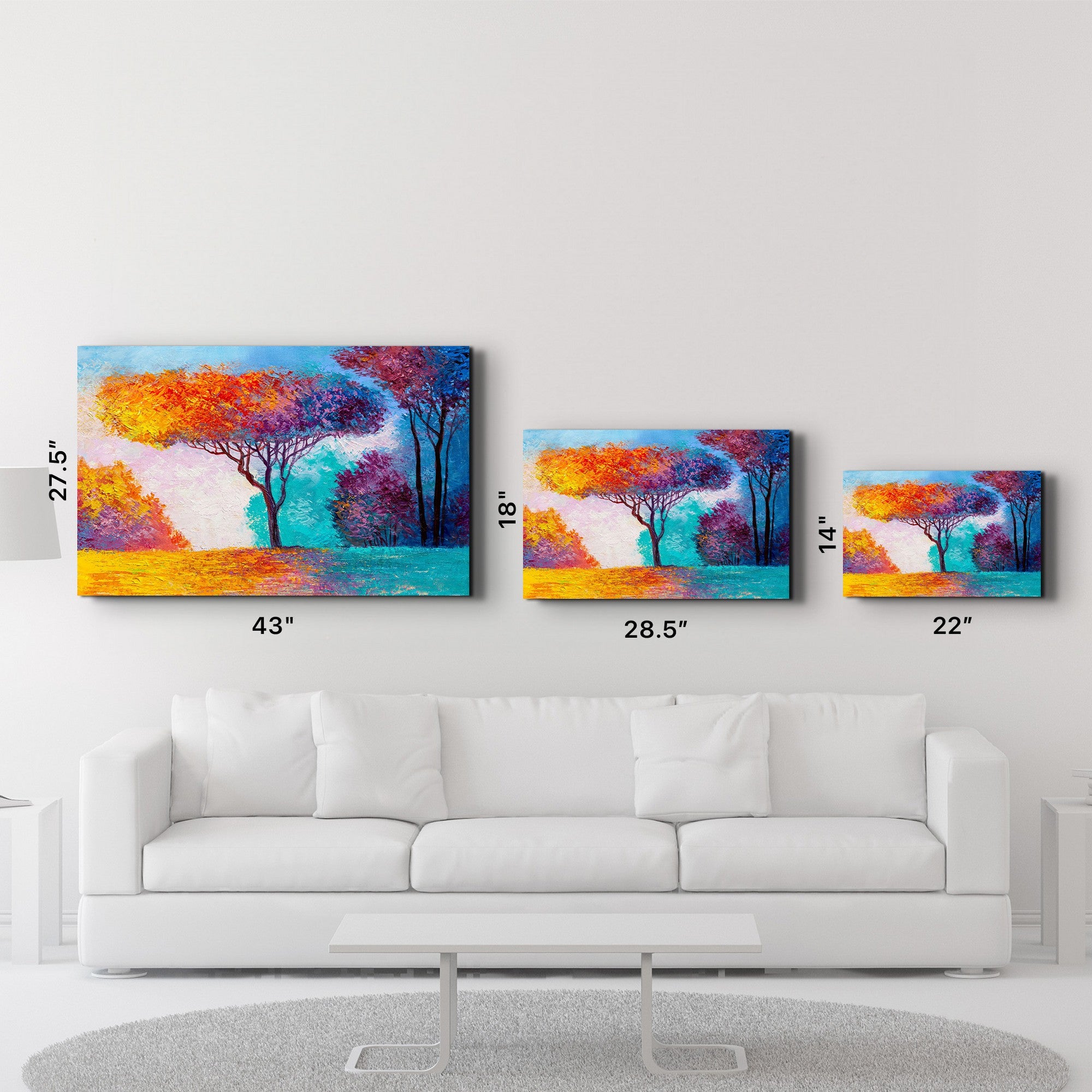 Quadro Decorativo em Vidro Temperado 35x55 cm Multicolor | CAM-2042 | Impressão UV | Vidro 100% Temperado 4 mm