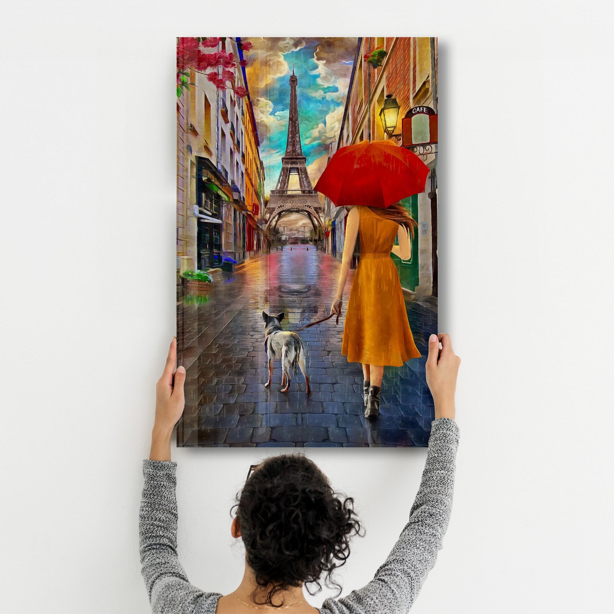 Quadro Decorativo em Vidro Temperado CAM-2048, 35x55 cm, Multicolor, Impressão UV (4 mm)