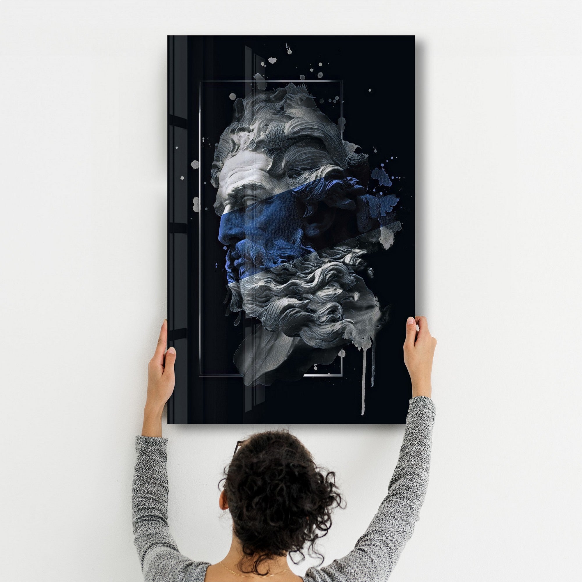 Quadro Decorativo em Vidro 100% Temperado CAM-2051, 35x55 cm, Multicolor, Impressão UV (4 mm)