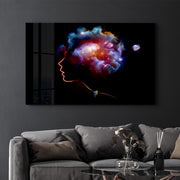 Quadro Decorativo em Vidro Temperado CAM-2052, 35 x 55 cm, Multicolorido, Impressão UV (4 mm)