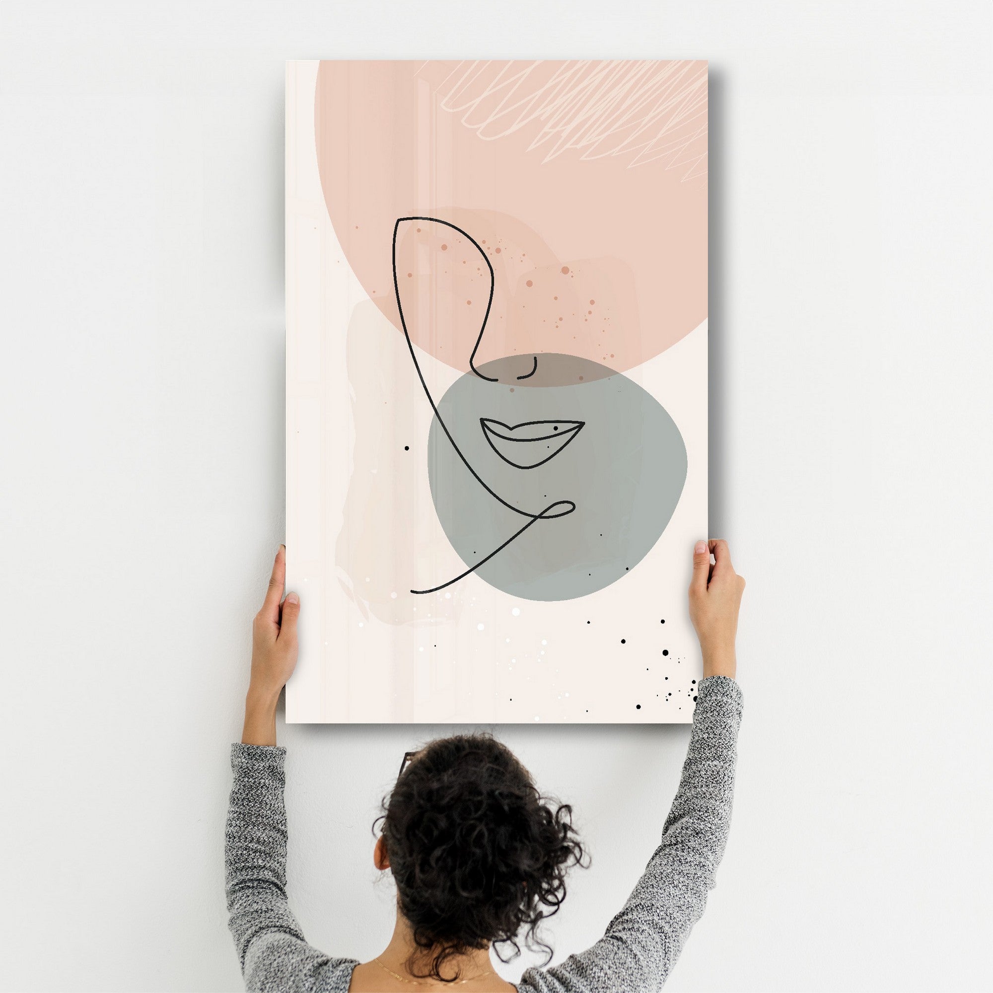 Quadro Decorativo em Vidro Temperado CAM-2077, 35x55 cm, Multicolor, Impressão UV, 4 mm