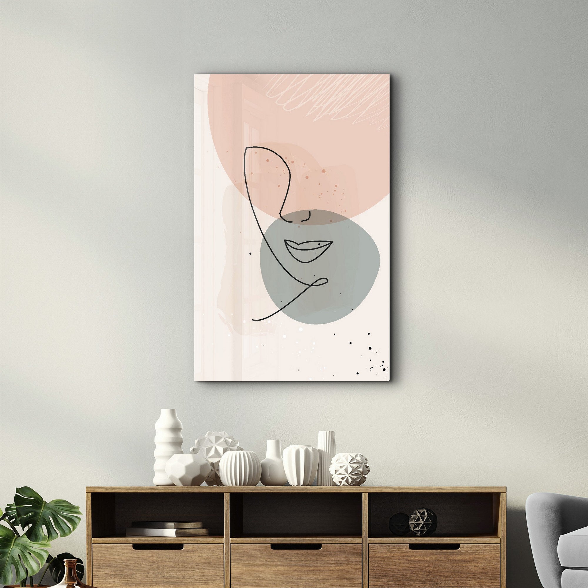 Quadro Decorativo em Vidro Temperado CAM-2077, 35x55 cm, Multicolor, Impressão UV, 4 mm