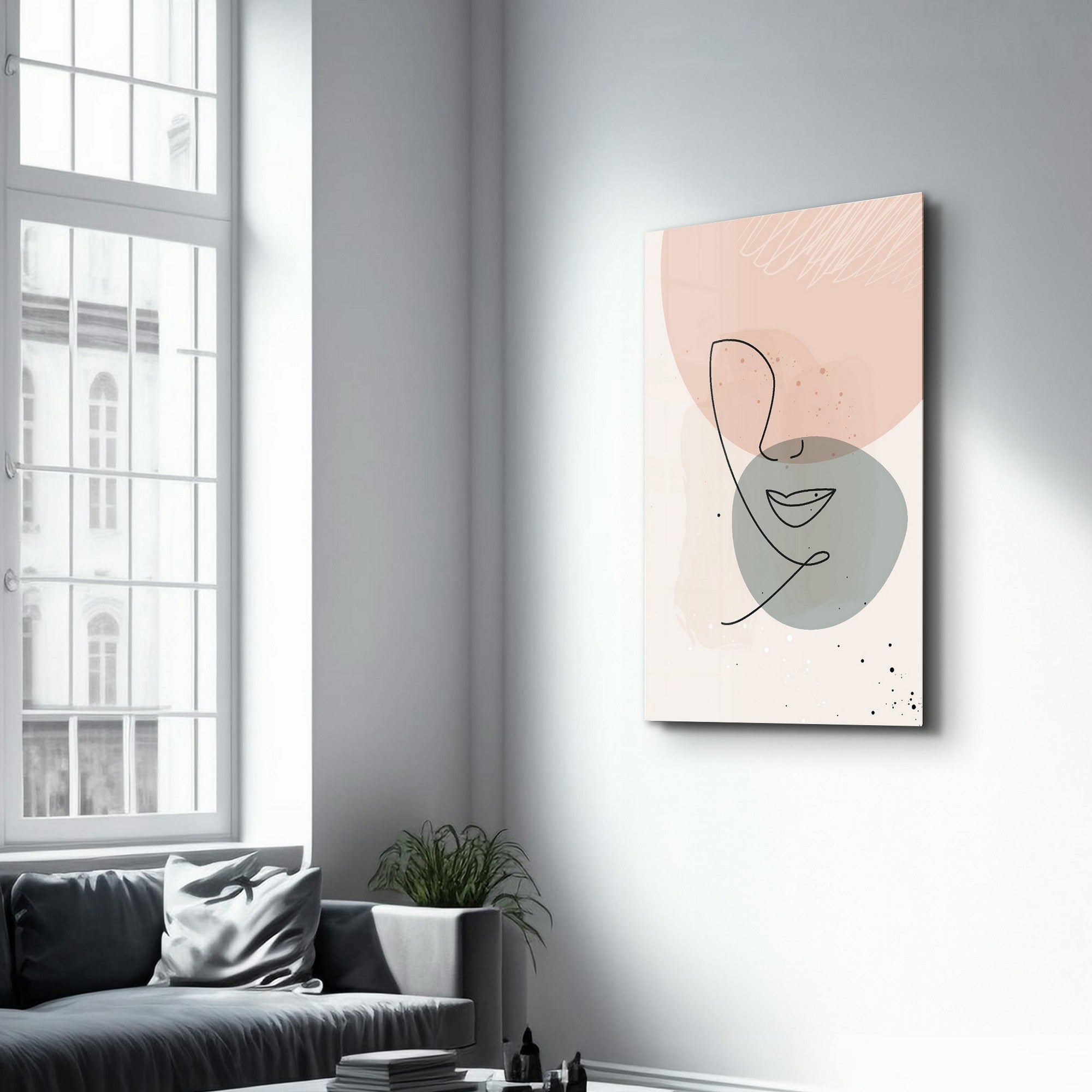 Quadro Decorativo em Vidro Temperado CAM-2077, 35x55 cm, Multicolor, Impressão UV, 4 mm