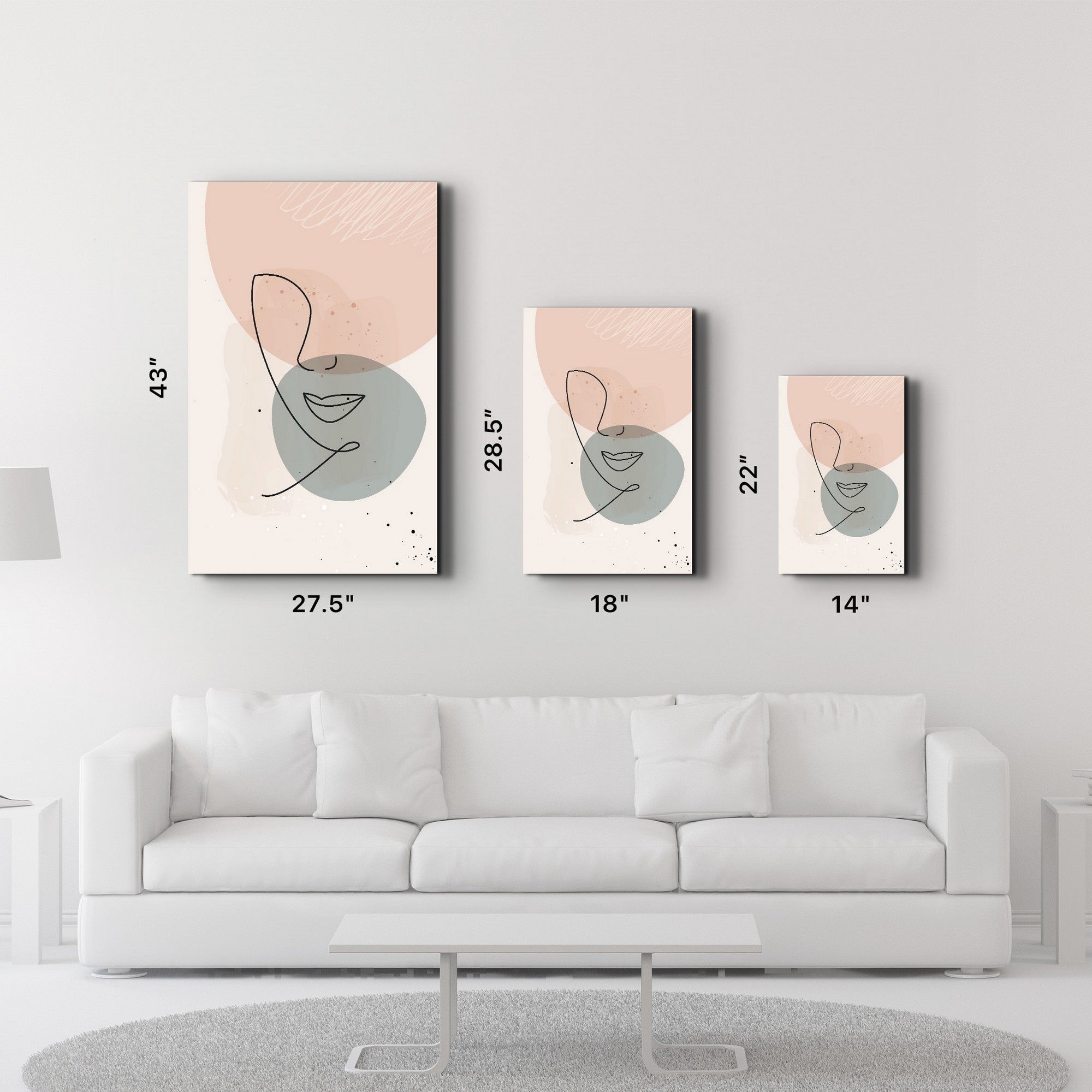 Quadro Decorativo em Vidro Temperado CAM-2077, 35x55 cm, Multicolor, Impressão UV, 4 mm