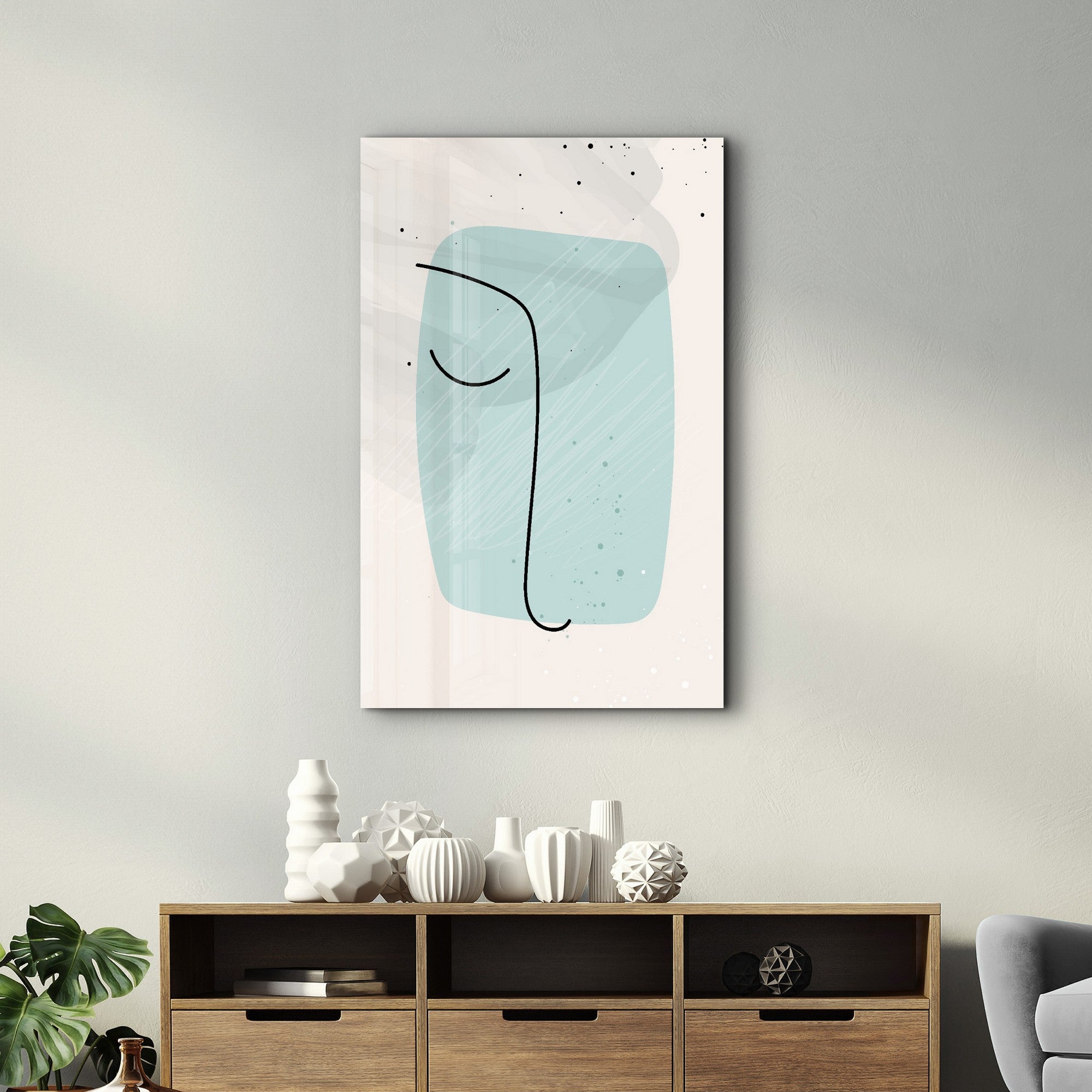 Quadro Decorativo em Vidro Temperado 100% CAM-2081, 35x55 cm, Multicolor, Impressão UV (4 mm)