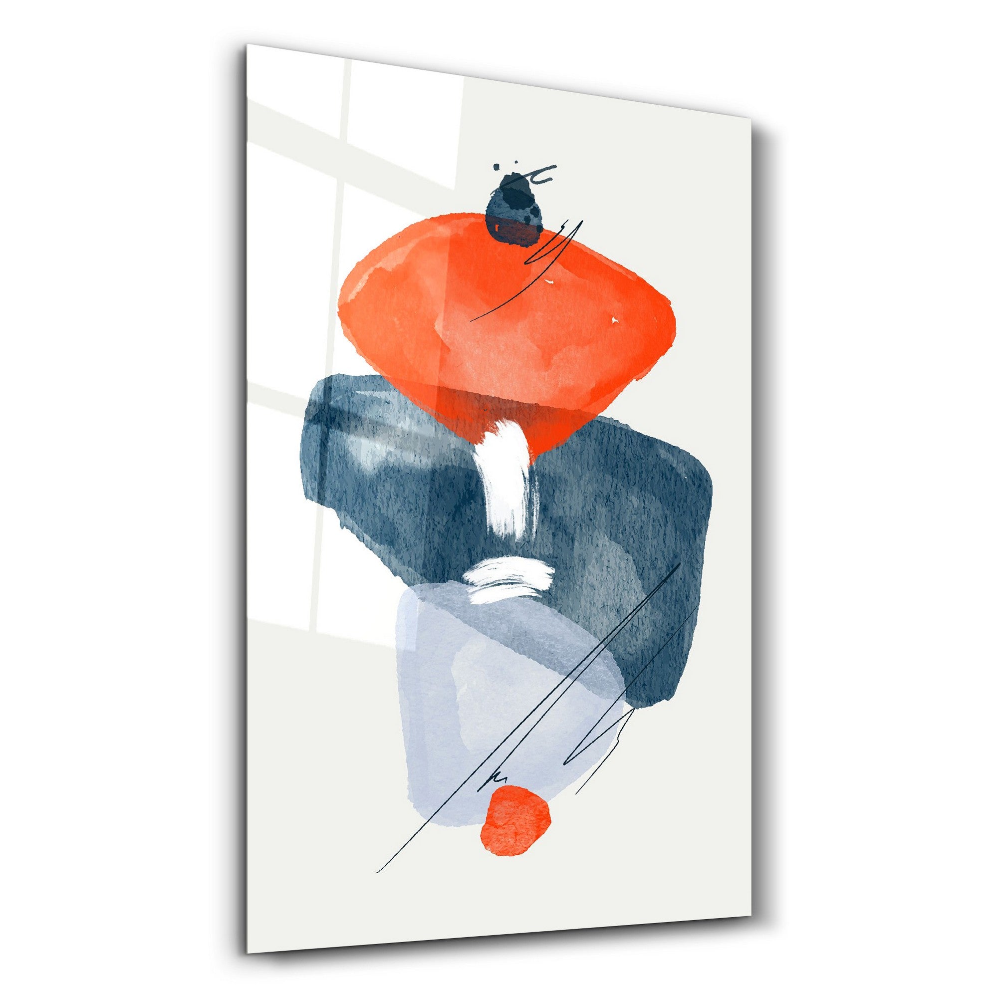 Quadro Decorativo em Vidro Temperado 35x55 cm Multicolor CAM-2088, Impressão UV, 4 mm