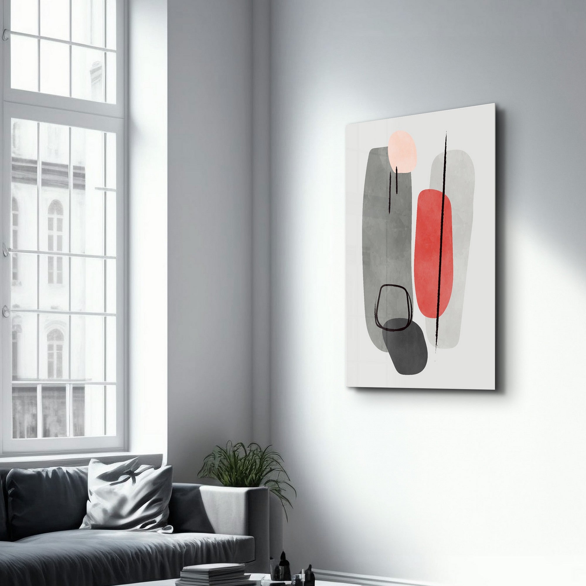 Quadro Decorativo em Vidro Temperado 35x55 cm Multicolor – CAM-2089, Impressão UV, Espessura 4 mm