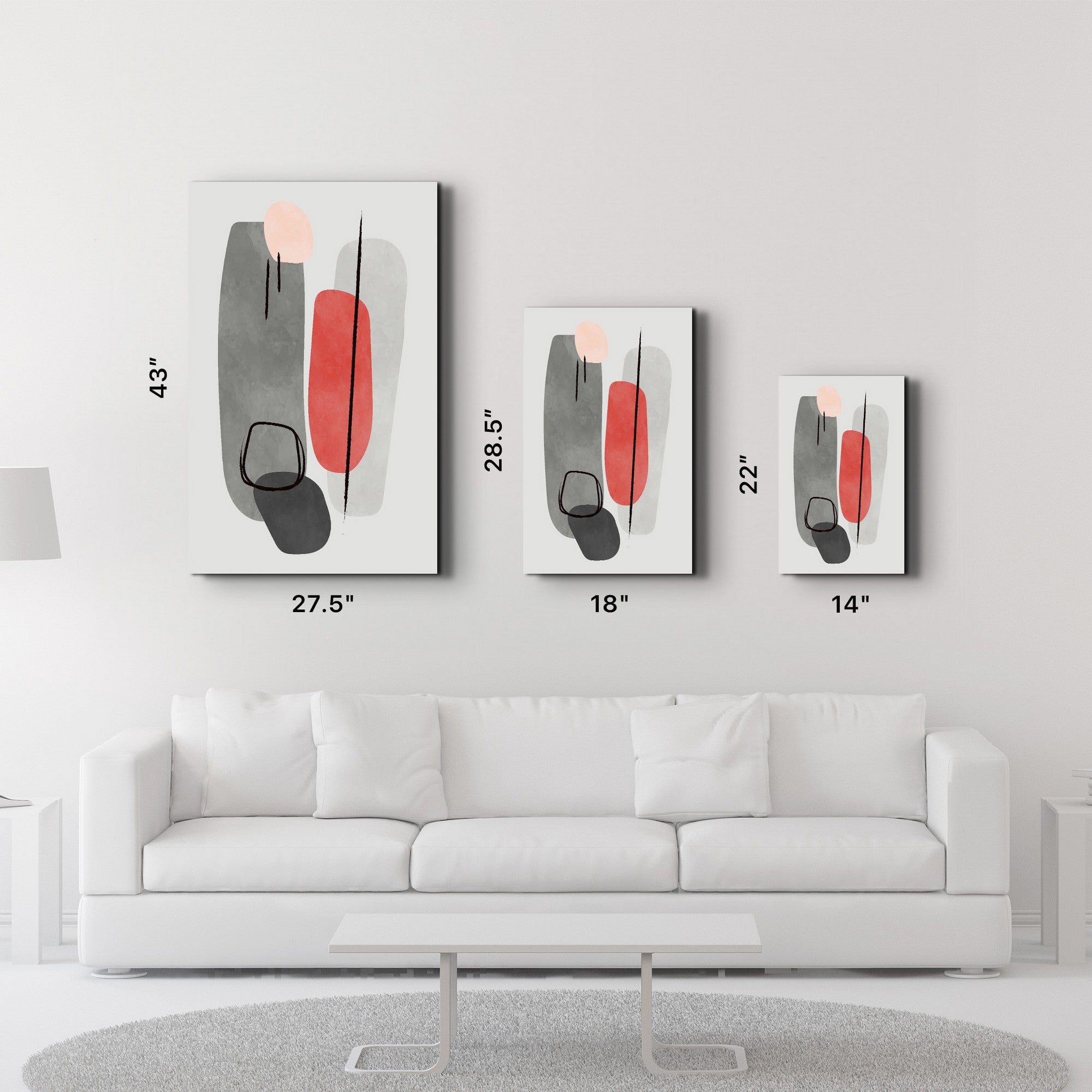 Quadro Decorativo em Vidro Temperado 35x55 cm Multicolor – CAM-2089, Impressão UV, Espessura 4 mm