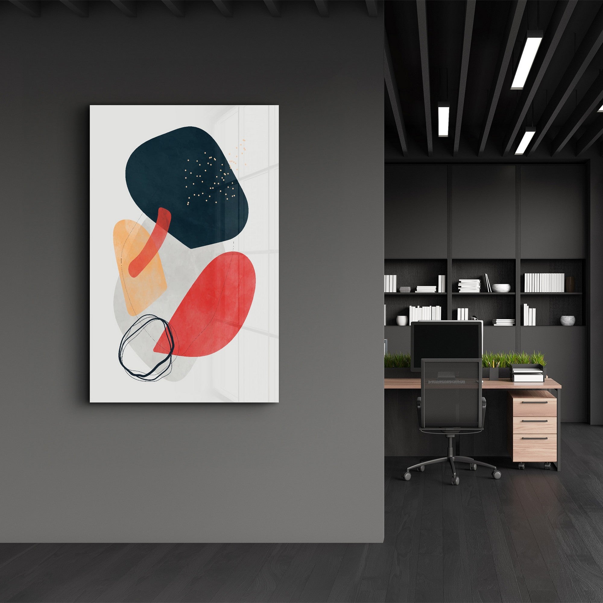 Quadro Decorativo em Vidro Temperado CAM-2091 – Multicolor, 35 x 55 cm, Impressão UV, 4 mm