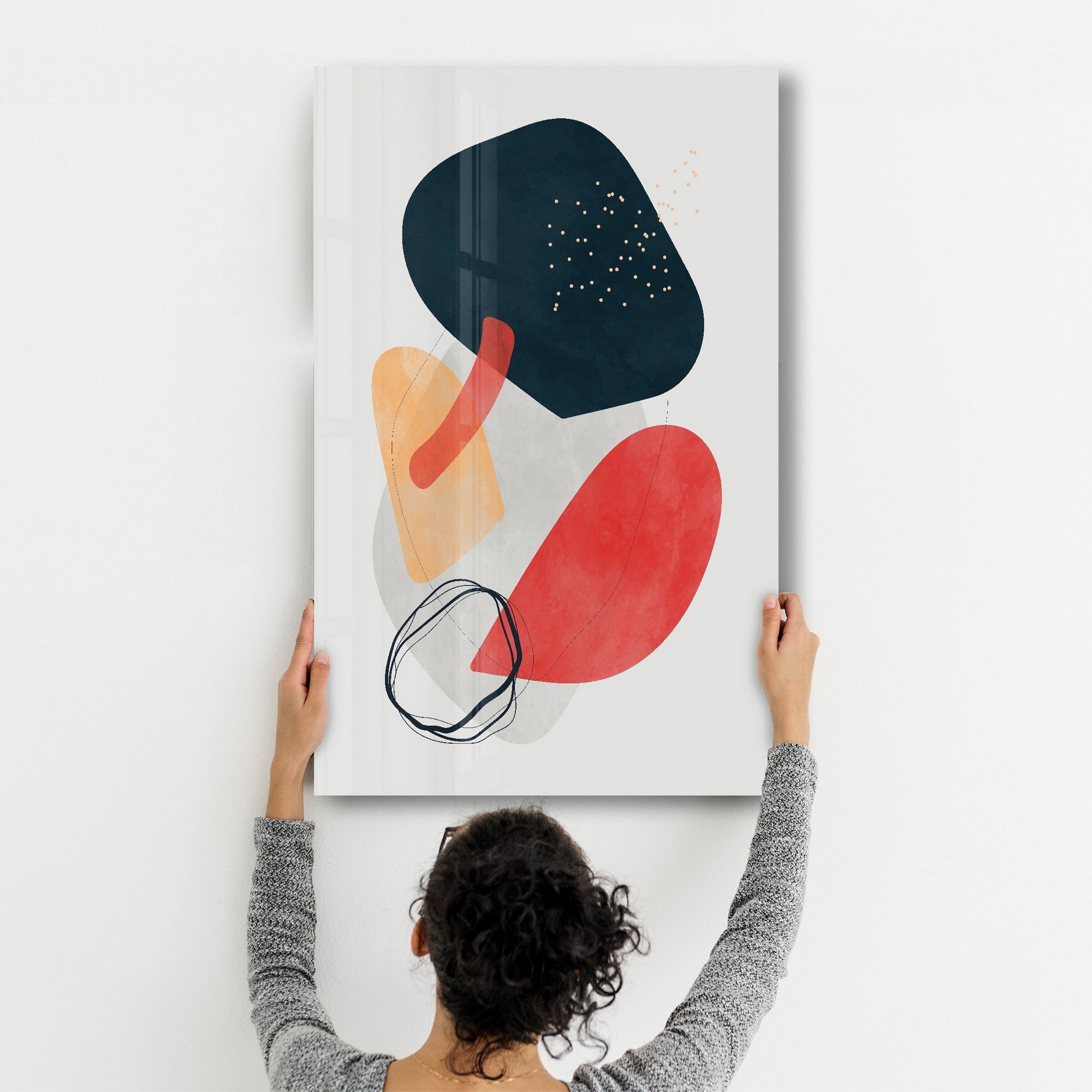 Quadro Decorativo em Vidro Temperado CAM-2091 – Multicolor, 35 x 55 cm, Impressão UV, 4 mm