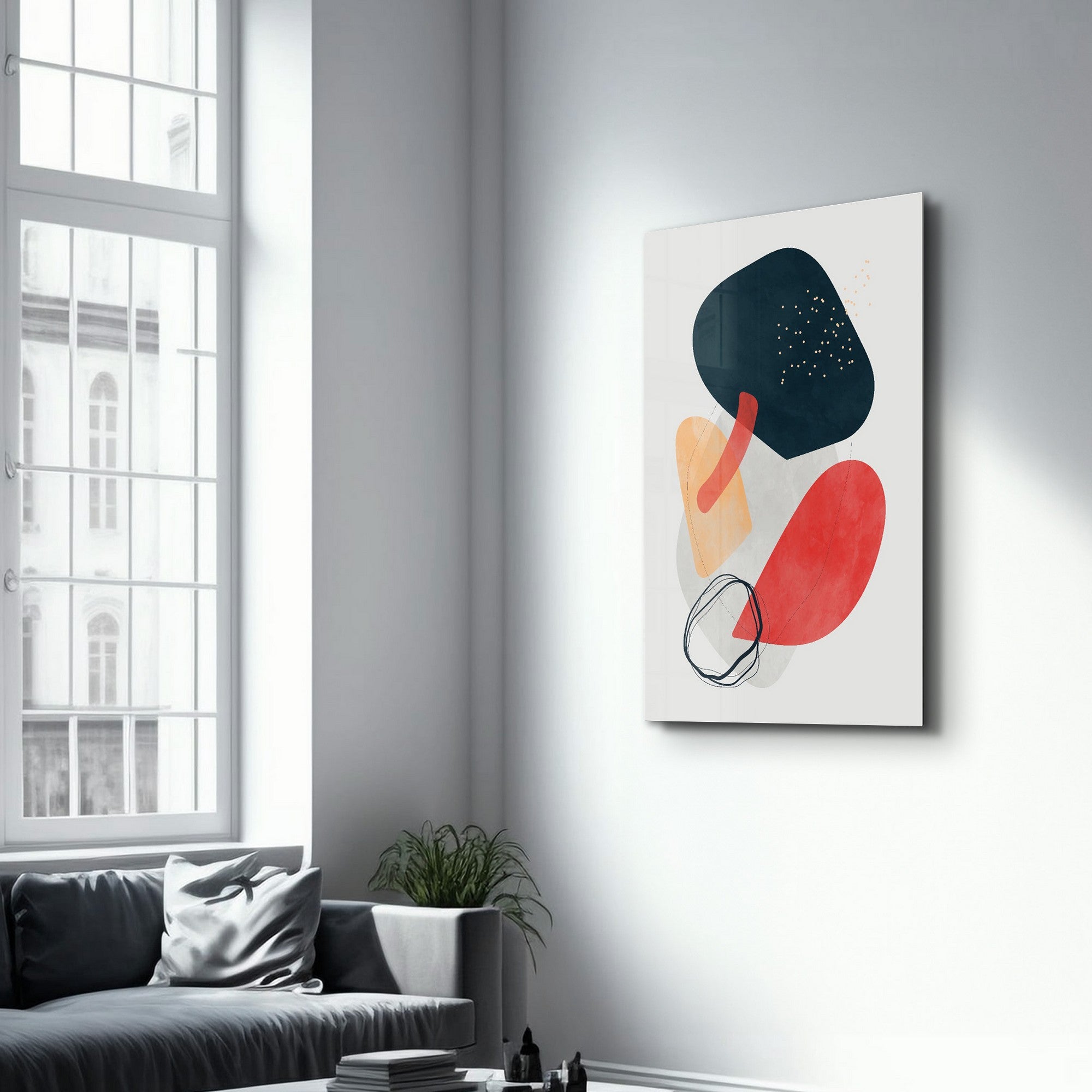 Quadro Decorativo em Vidro Temperado CAM-2091 – Multicolor, 35 x 55 cm, Impressão UV, 4 mm