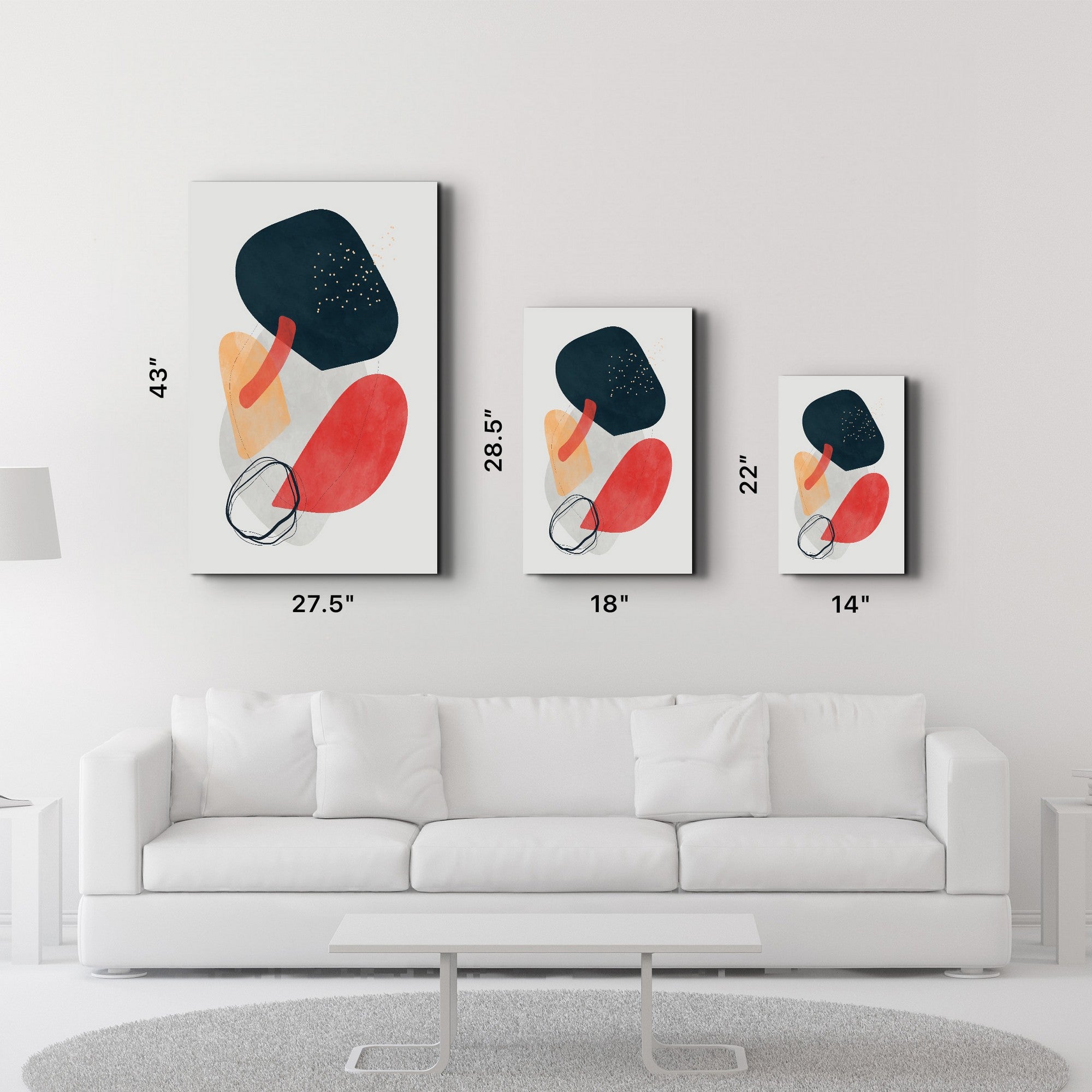 Quadro Decorativo em Vidro Temperado CAM-2091 – Multicolor, 35 x 55 cm, Impressão UV, 4 mm