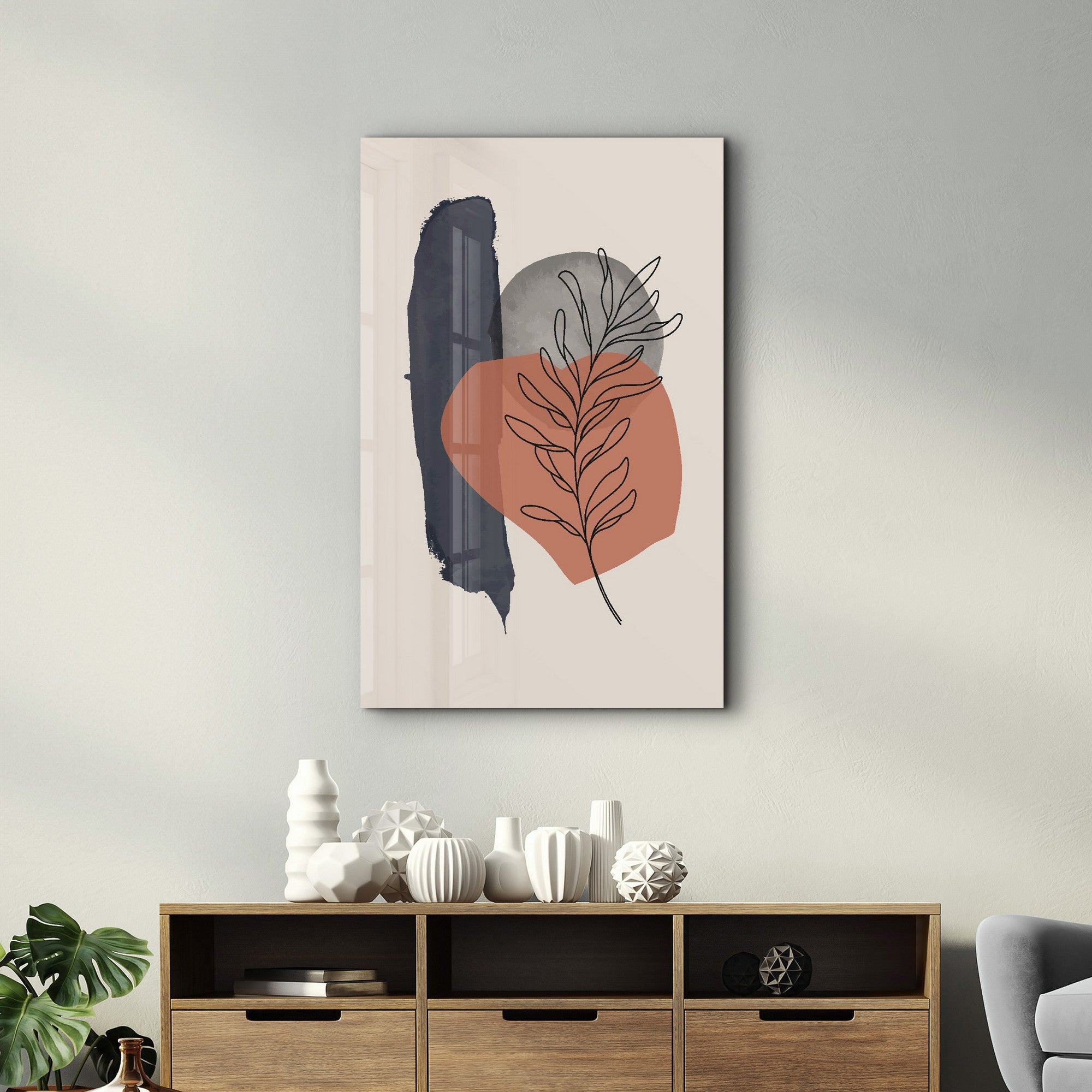 Quadro Decorativo em Vidro Temperado 35x55 cm, Multicolor – CAM-2093