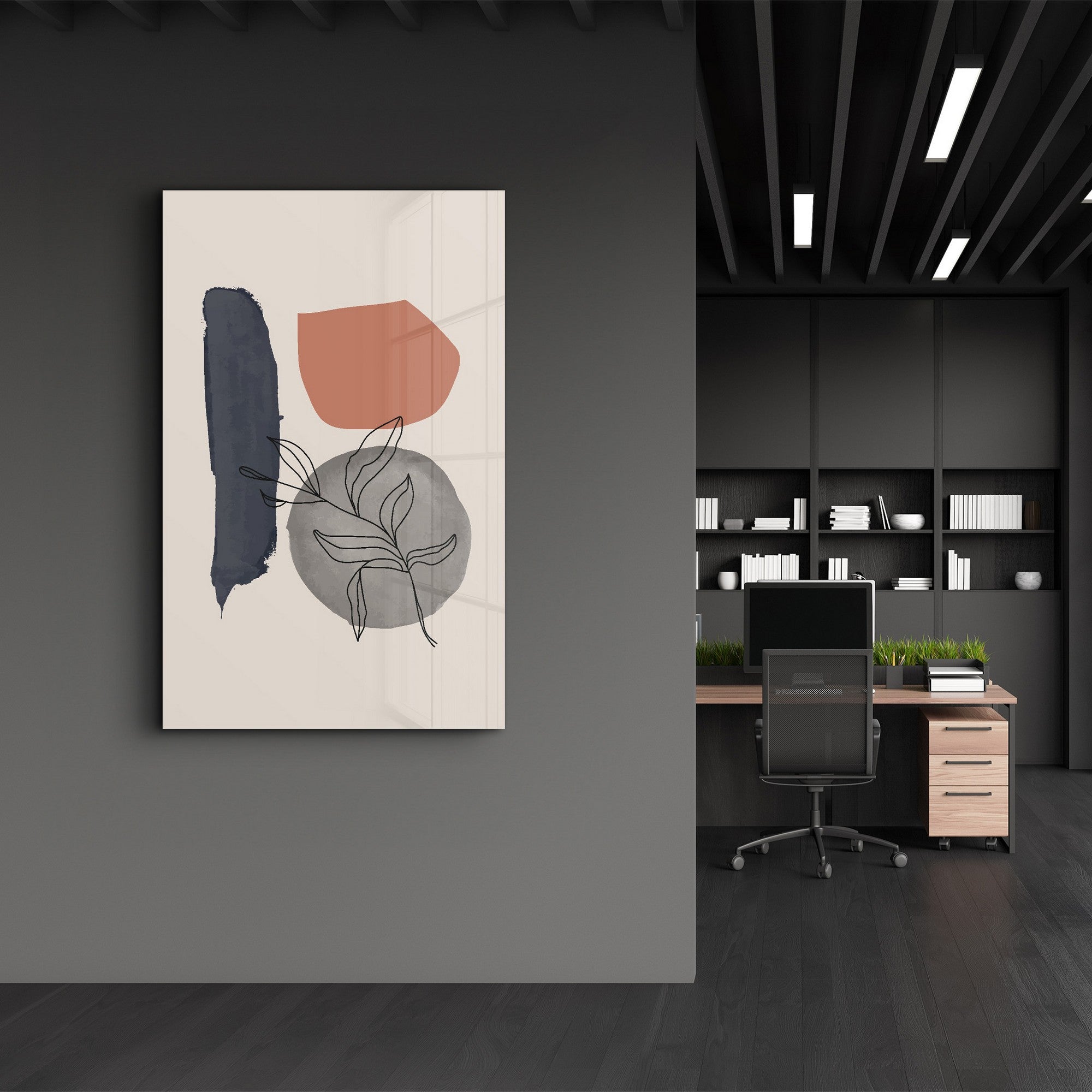 Quadro Decorativo em Vidro Temperado 35 x 55 cm Multicolorido – CAM-2094, Impressão UV, 4 mm