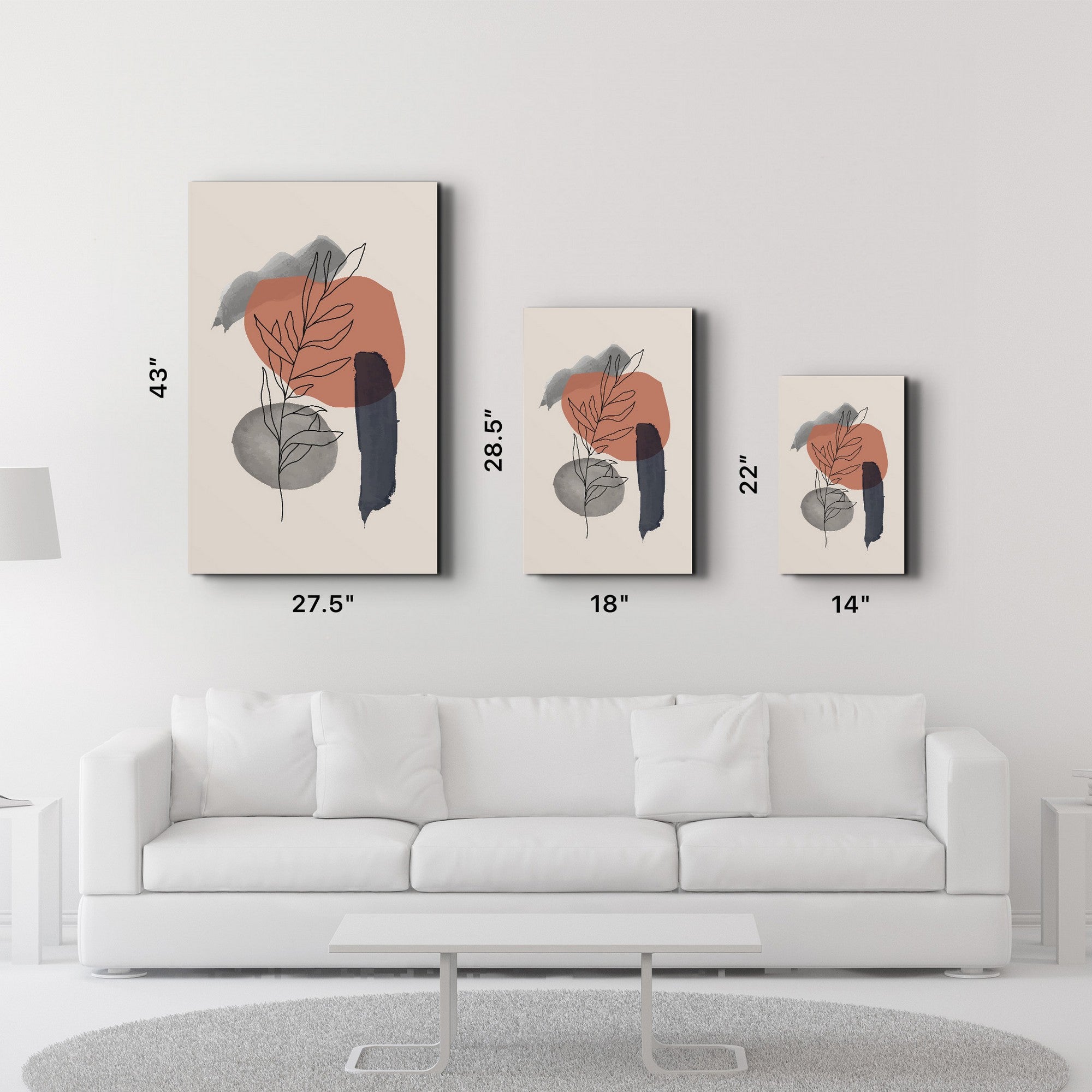 Quadro Decorativo em Vidro Temperado CAM-2095 (35 x 55 cm), Multicolor, Impressão UV, 4 mm