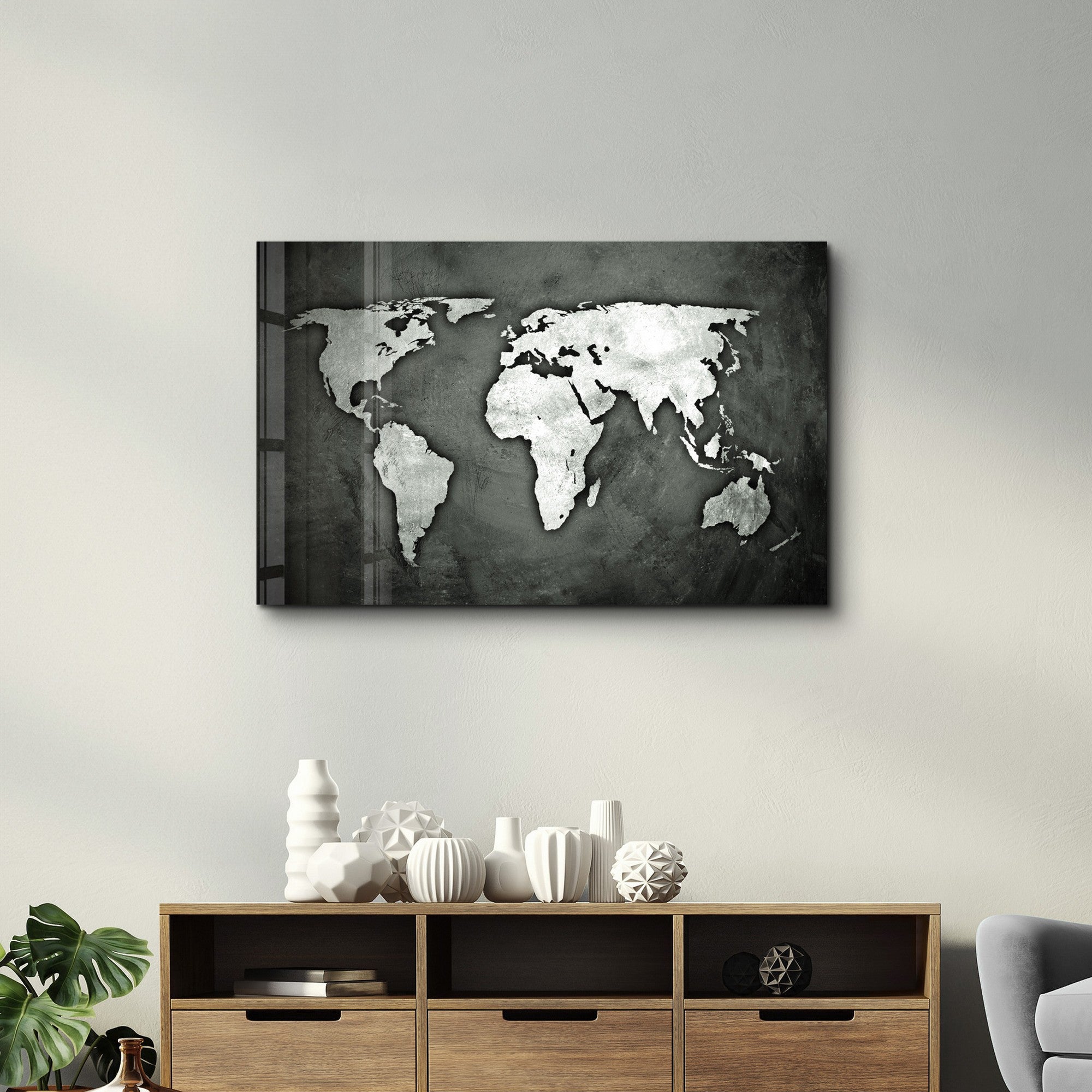 Quadro Decorativo em Vidro Temperado 100% 35x55 cm, Multicolor, Impressão UV (4 mm) – CAM-3015