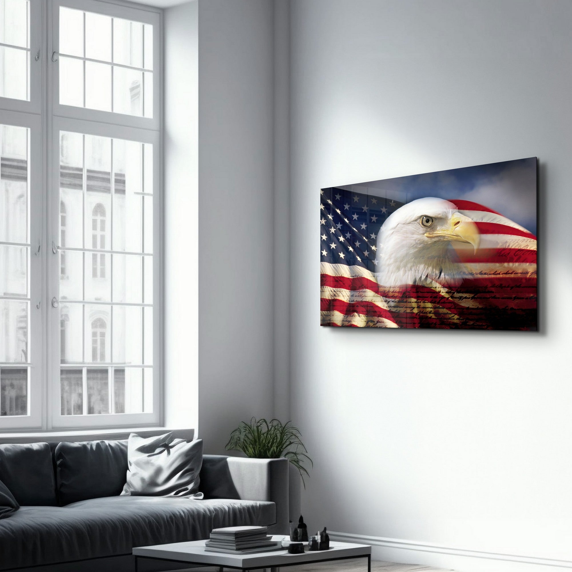 Quadro Decorativo em Vidro Temperado CAM-3026 35 x 55 cm, Multicolor, Impressão UV, Vidro 100% Temperado 4 mm