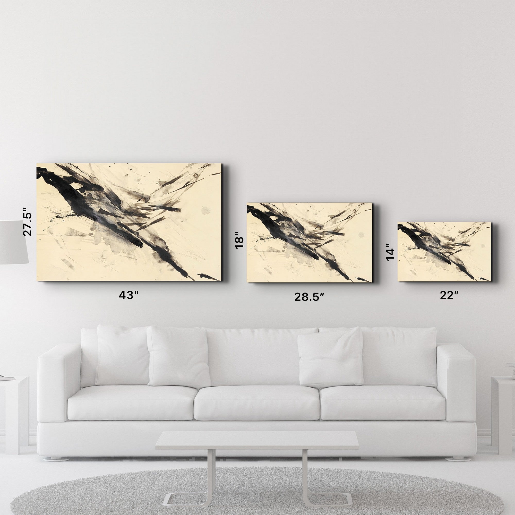 Quadro em Vidro Temperado 35x55 cm Multicolor – CAM-3027, Impressão UV, 4 mm