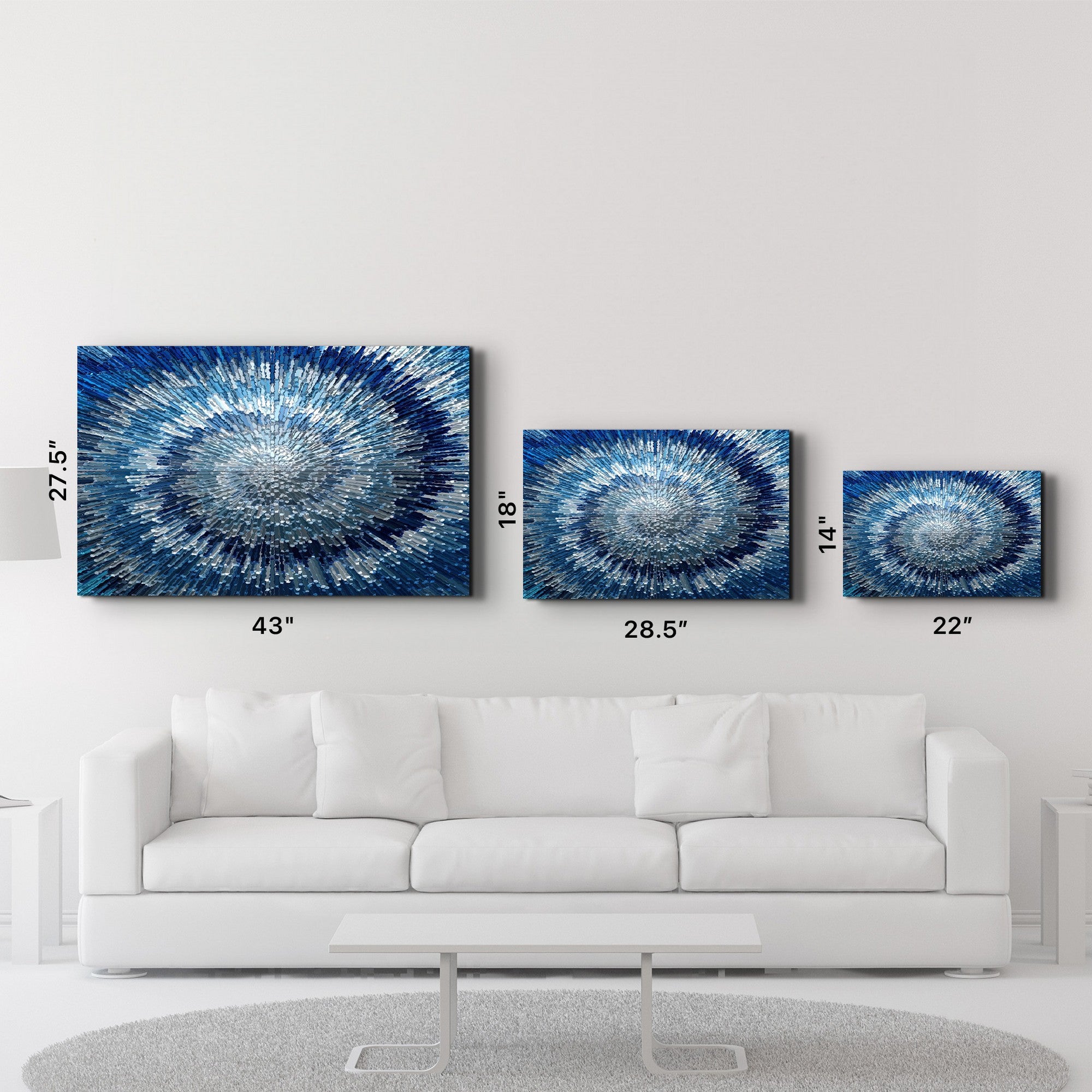 Quadro Decorativo em Vidro Temperado Multicolor 35 x 55 cm (CAM-3028) – Impressão UV, 4 mm