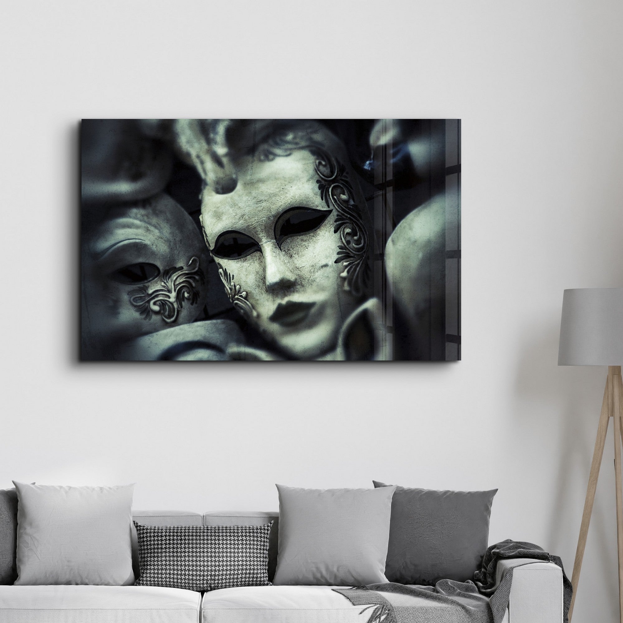 Quadro Decorativo em Vidro Temperado CAM-3030 (35 x 55 cm), Multicolor, Impressão UV, 4 mm