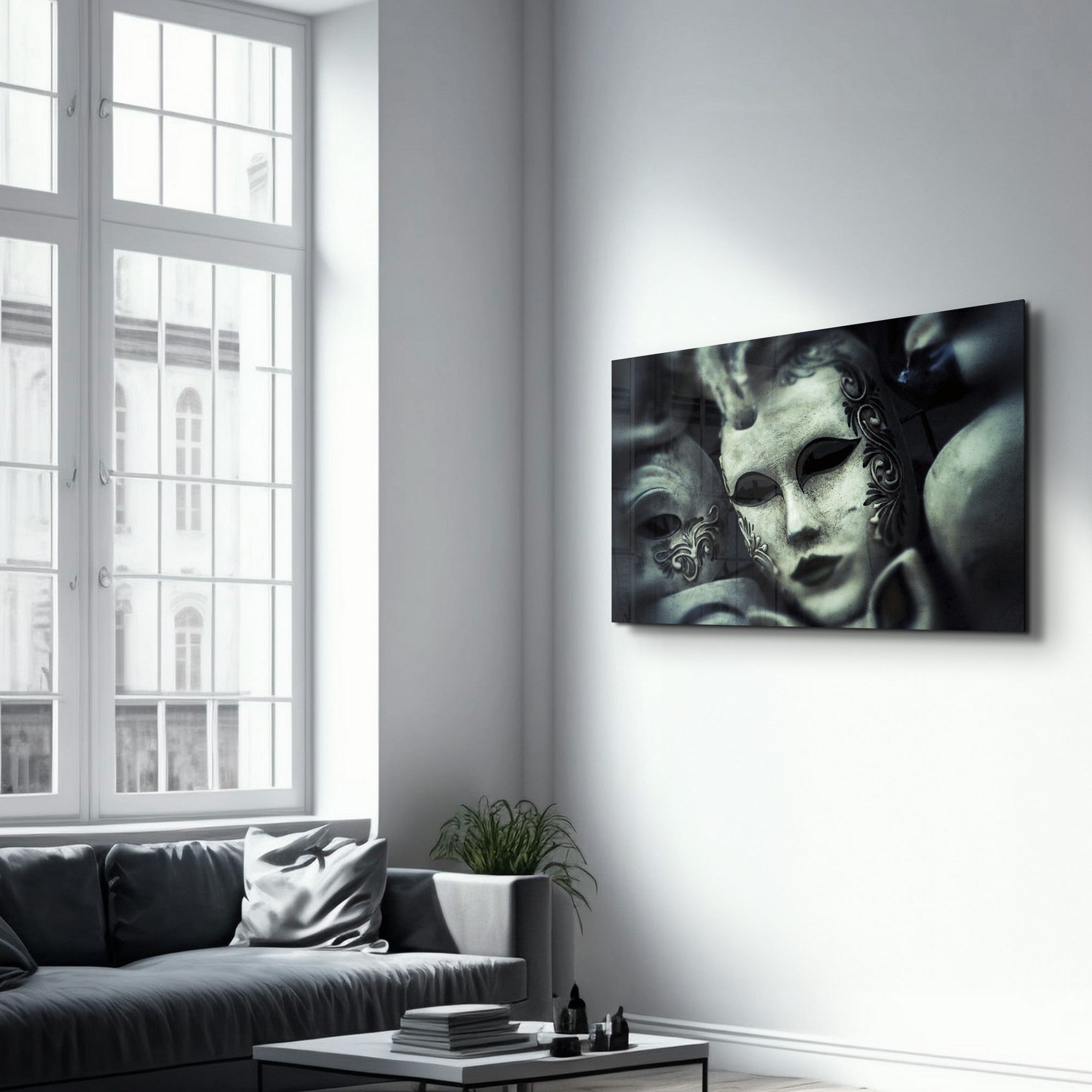 Quadro Decorativo em Vidro Temperado CAM-3030 (35 x 55 cm), Multicolor, Impressão UV, 4 mm