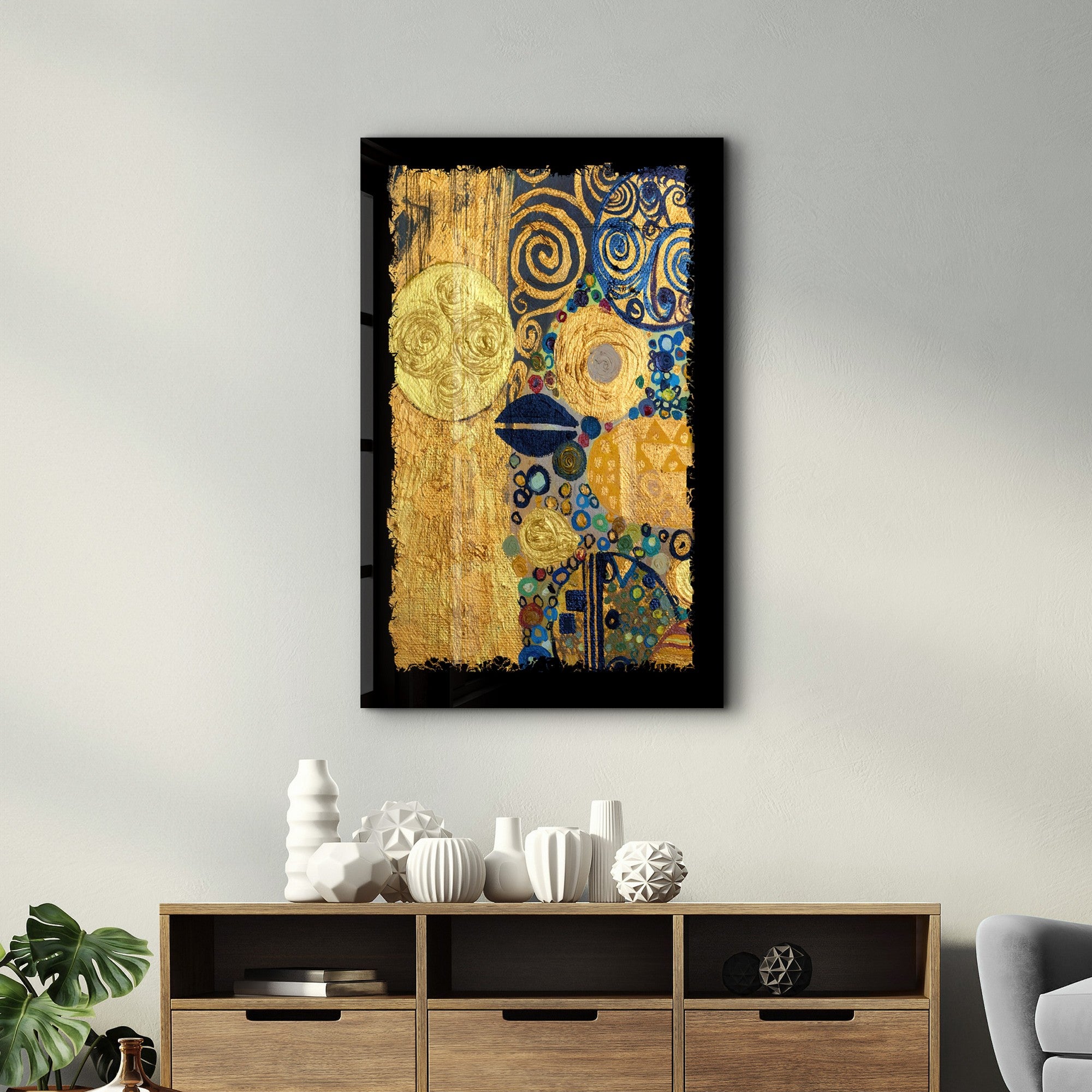 Quadro Decorativo em Vidro Temperado 35x55 cm Multicolor (Impressão UV, 4 mm) – CAM-3054