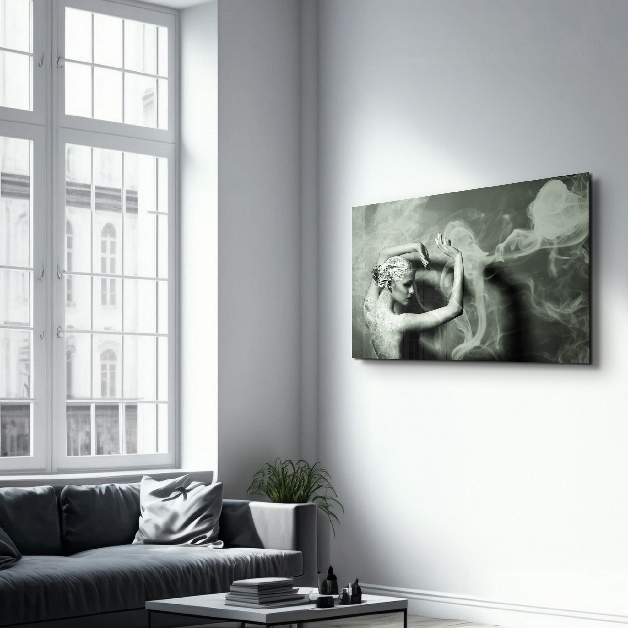 Quadro Decorativo em Vidro Temperado CAM-3056, 35x55 cm, Multicolor, Impressão UV, 4 mm