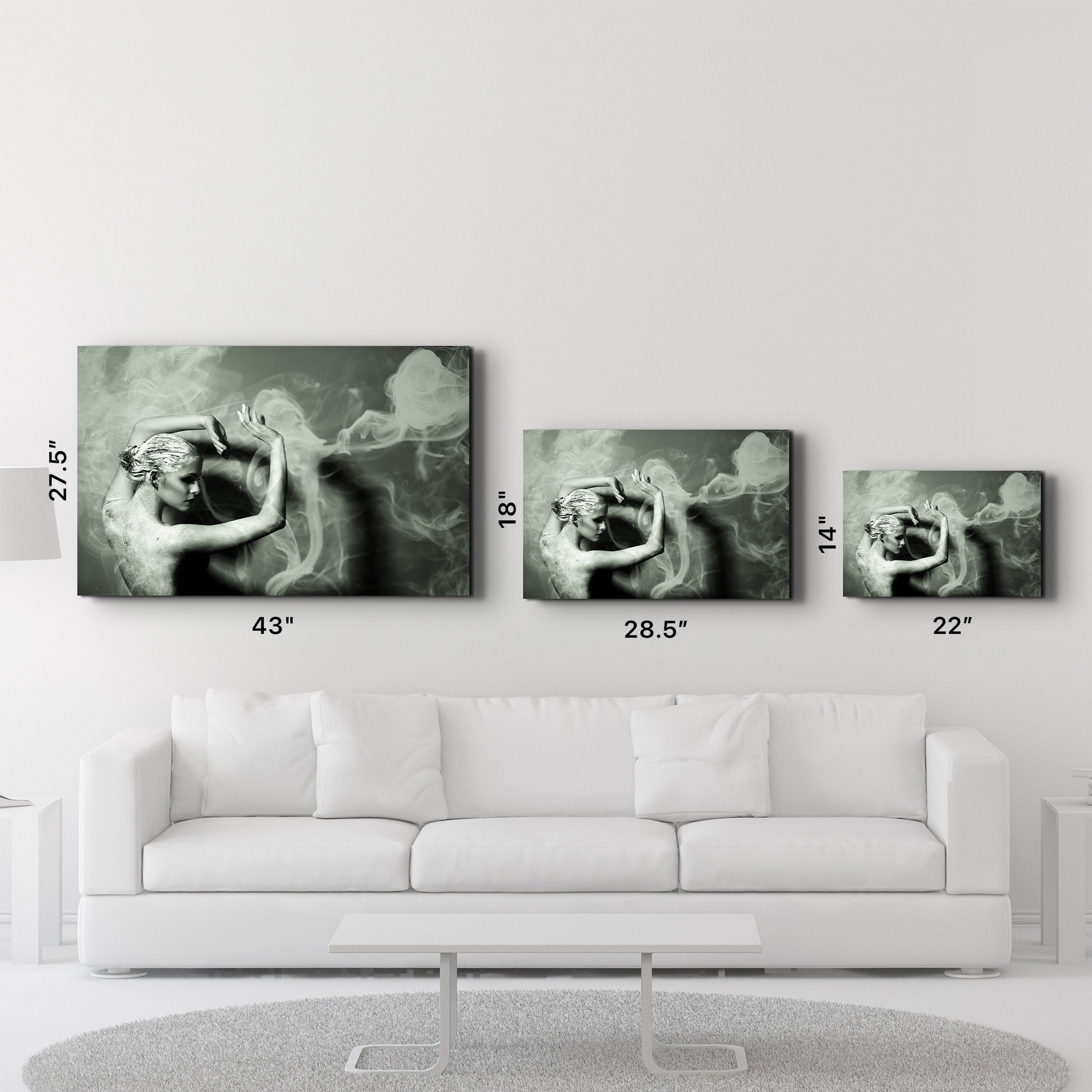 Quadro Decorativo em Vidro Temperado CAM-3056, 35x55 cm, Multicolor, Impressão UV, 4 mm