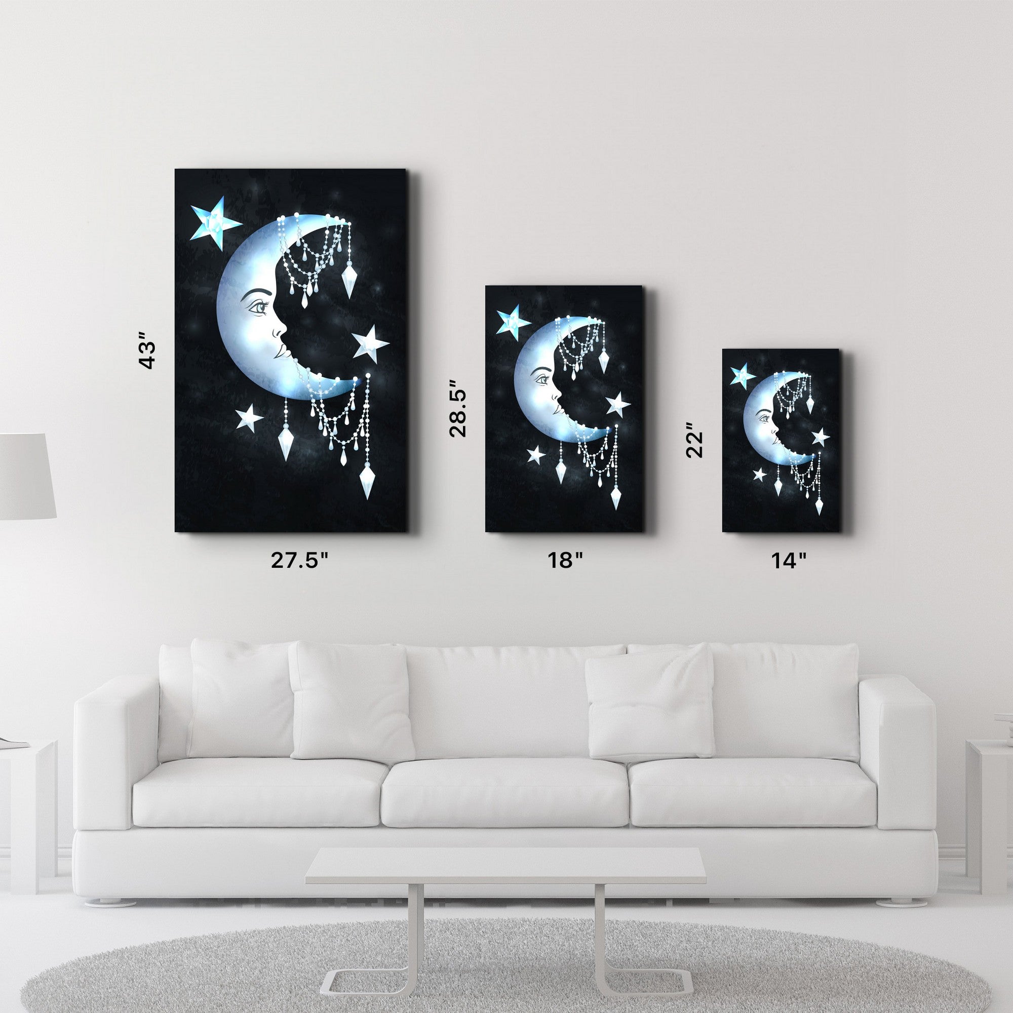 Quadro Decorativo em Vidro Temperado CAM-3062 (35 x 55 cm) – Multicolor, Impressão UV, 4 mm