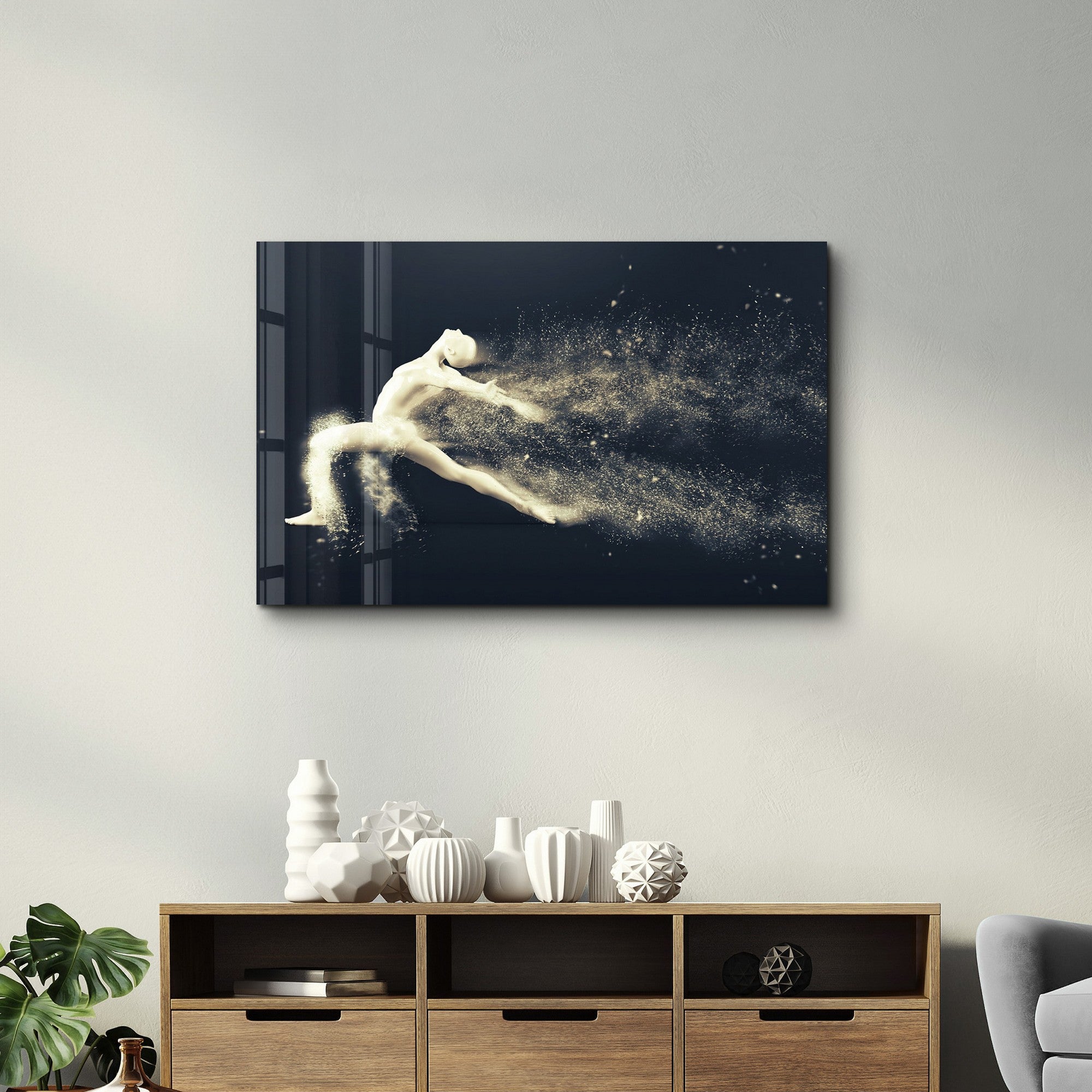 Quadro Decorativo em Vidro Temperado 35 x 55 cm (4 mm) CAM-3078, Multicolor, Impressão UV