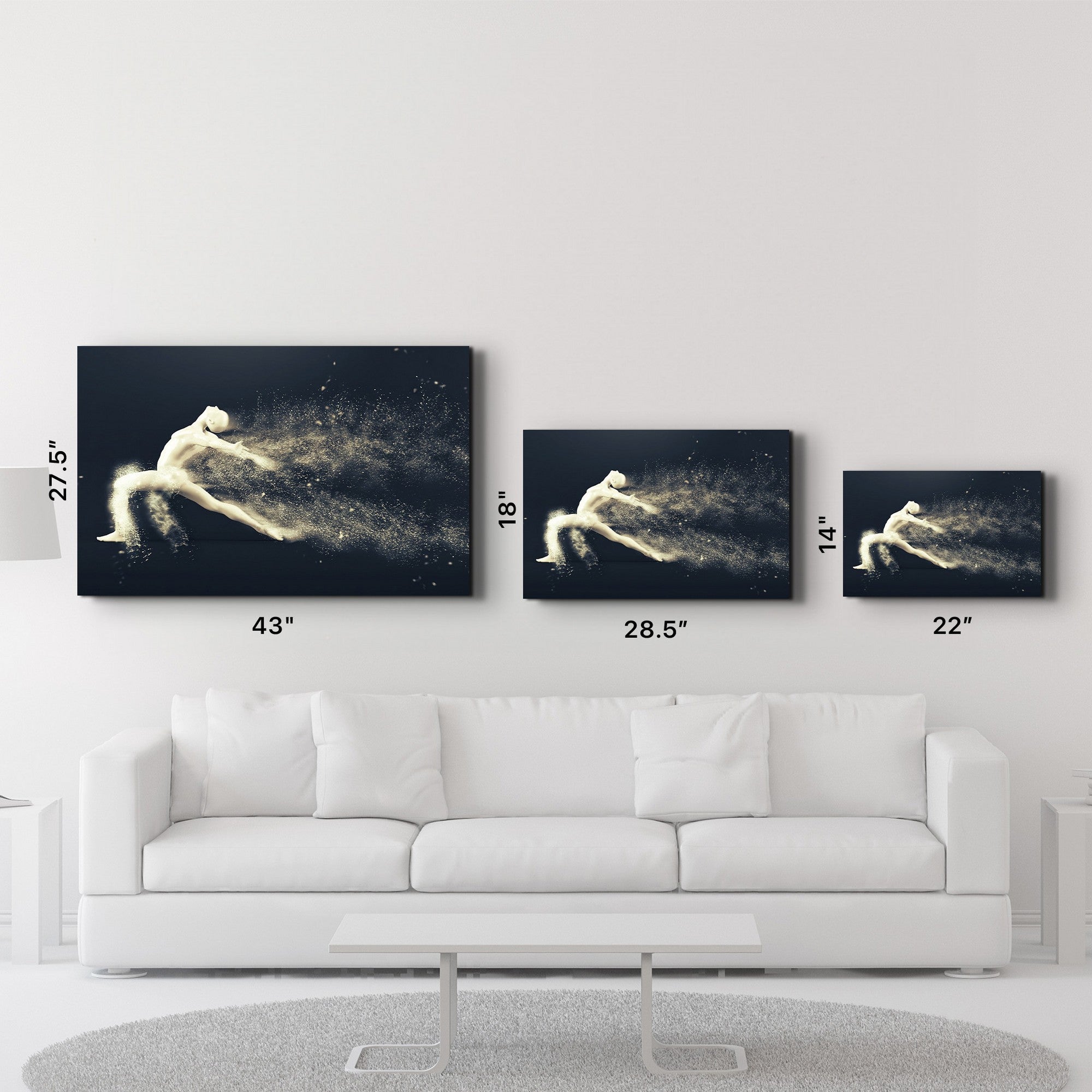 Quadro Decorativo em Vidro Temperado 35 x 55 cm (4 mm) CAM-3078, Multicolor, Impressão UV