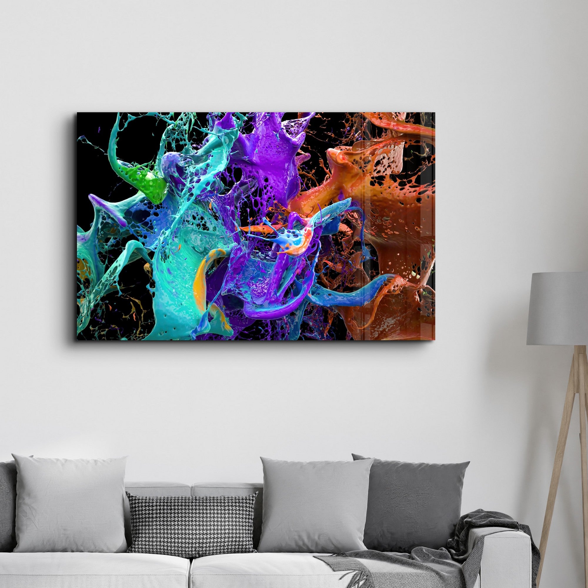 Quadro Decorativo em Vidro Temperado 4 mm, 35x55 cm, Multicolor – CAM-3087