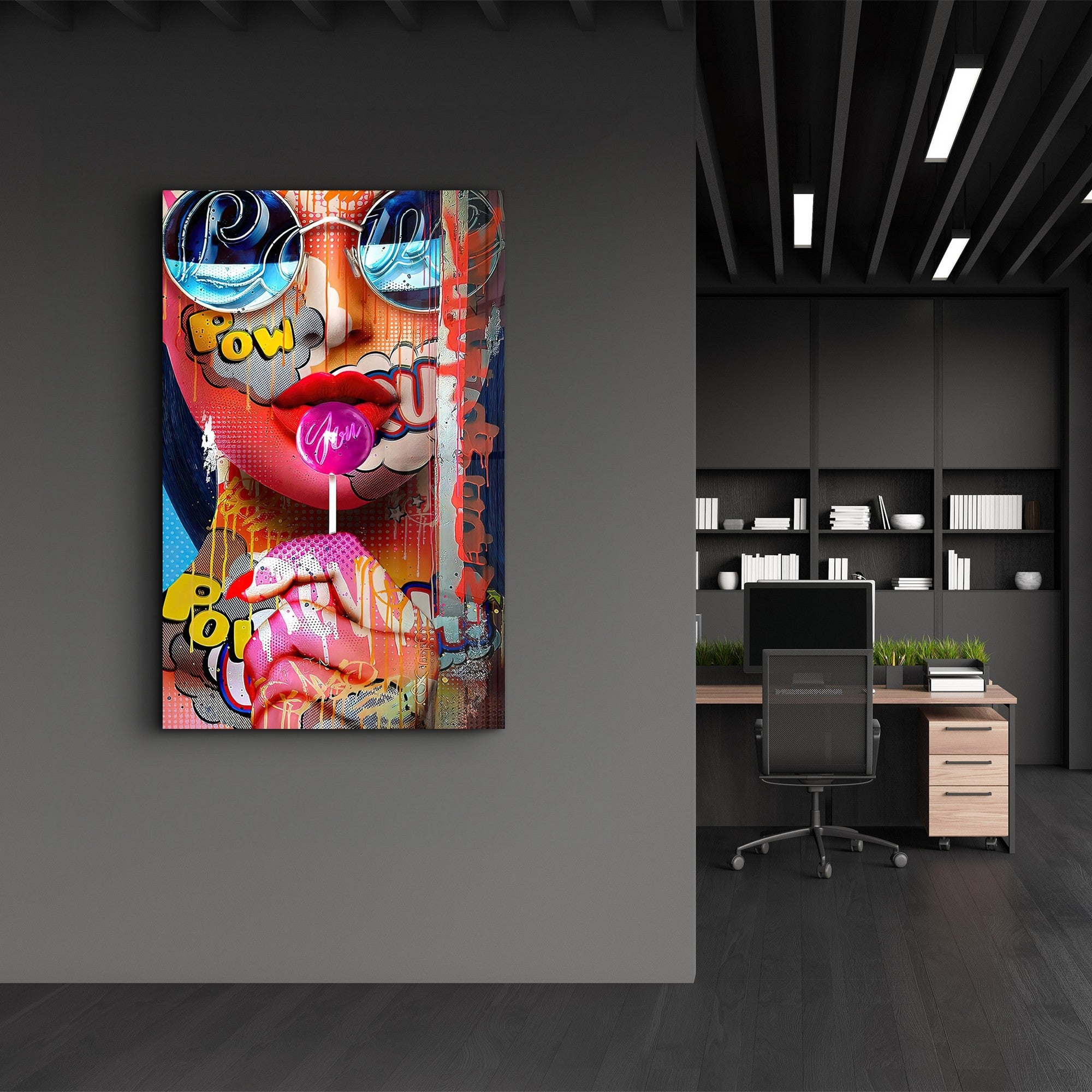 Quadro Decorativo em Vidro Temperado Multicolor 35 x 55 cm (4 mm), Impressão UV – CAM-3089