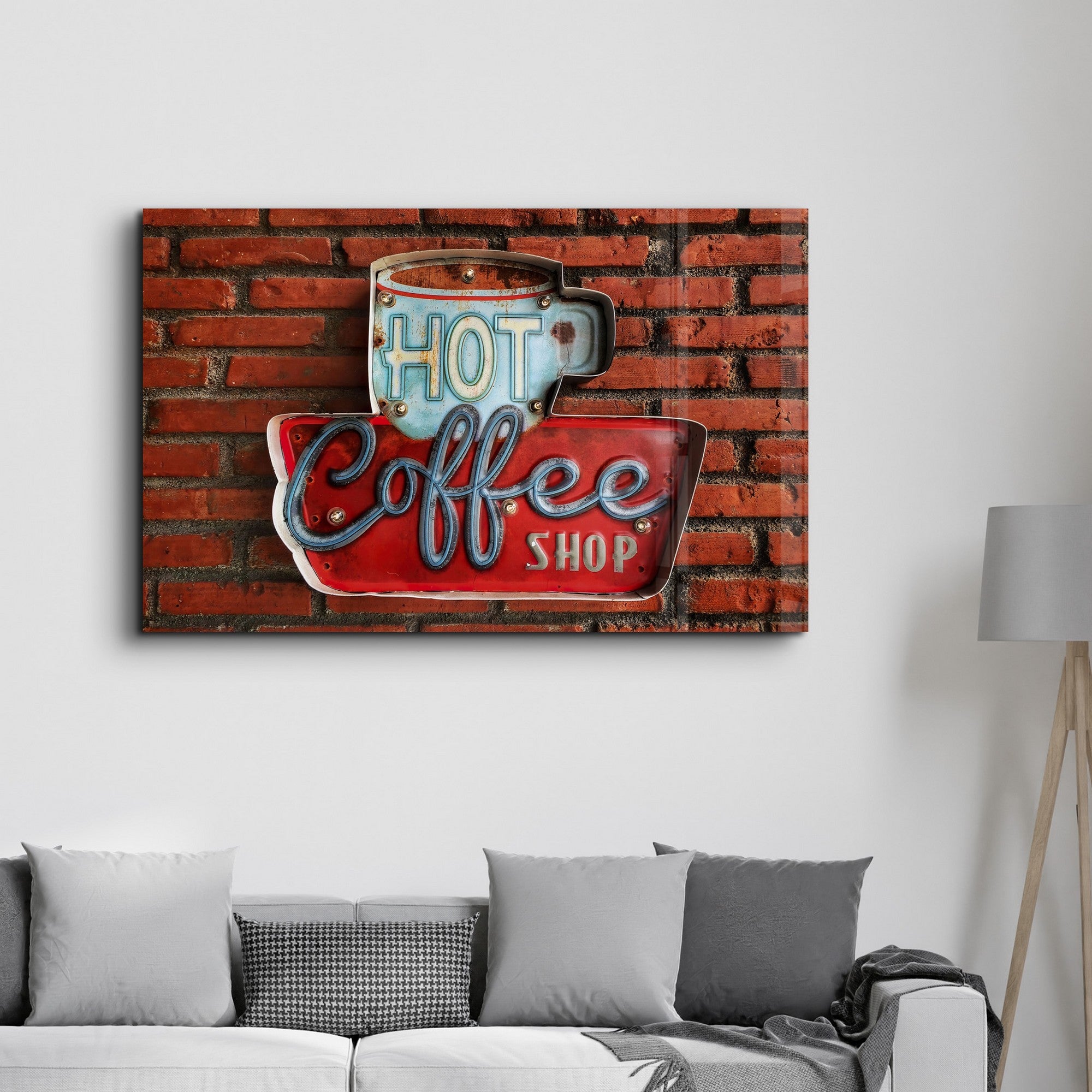 Quadro Decorativo em Vidro Temperado 4 mm, 35 x 55 cm, Multicolor, Impressão UV — CAM-4014