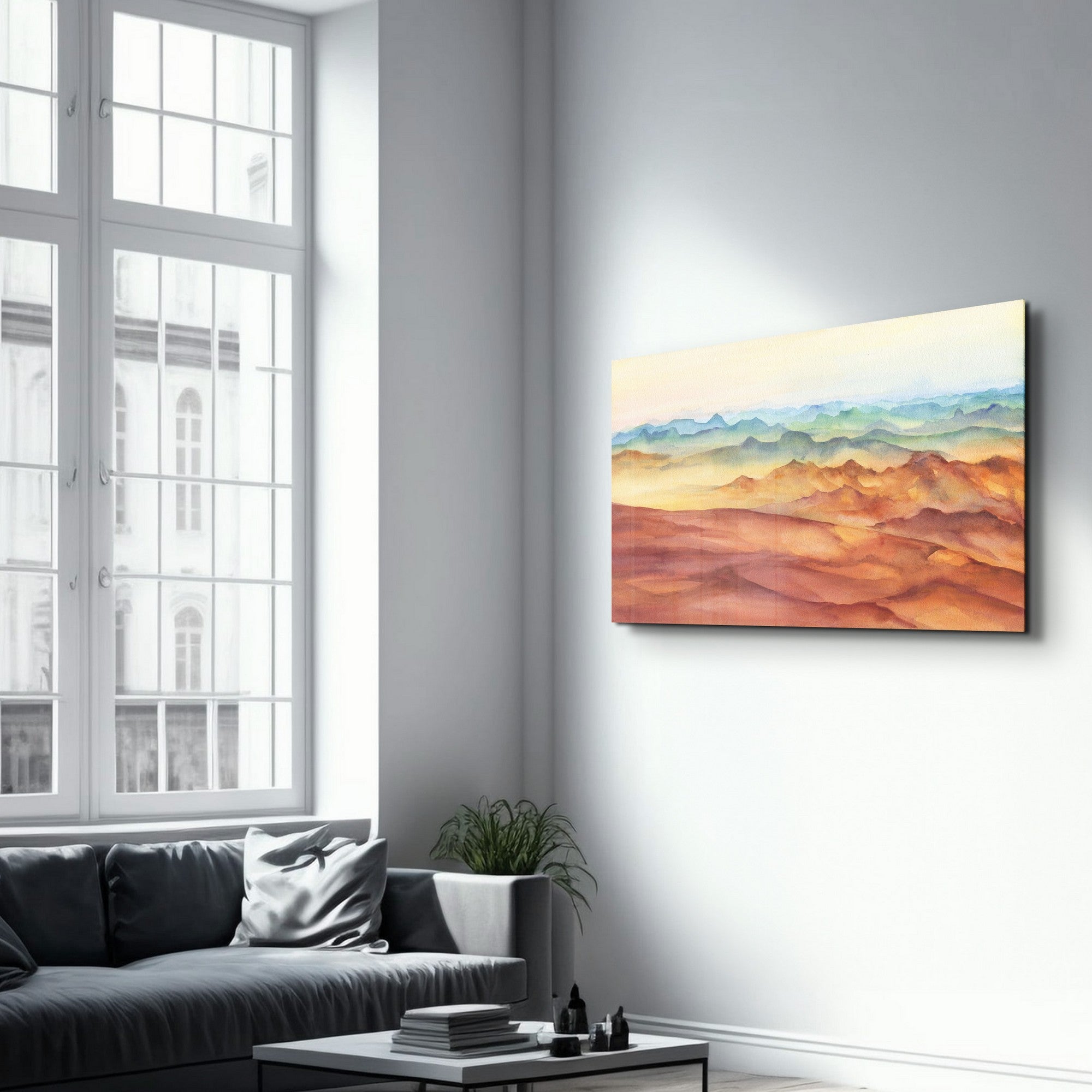 Quadro Decorativo em Vidro Temperado CAM-4015, 35 x 55 cm, Multicolor, Impressão UV, 4 mm