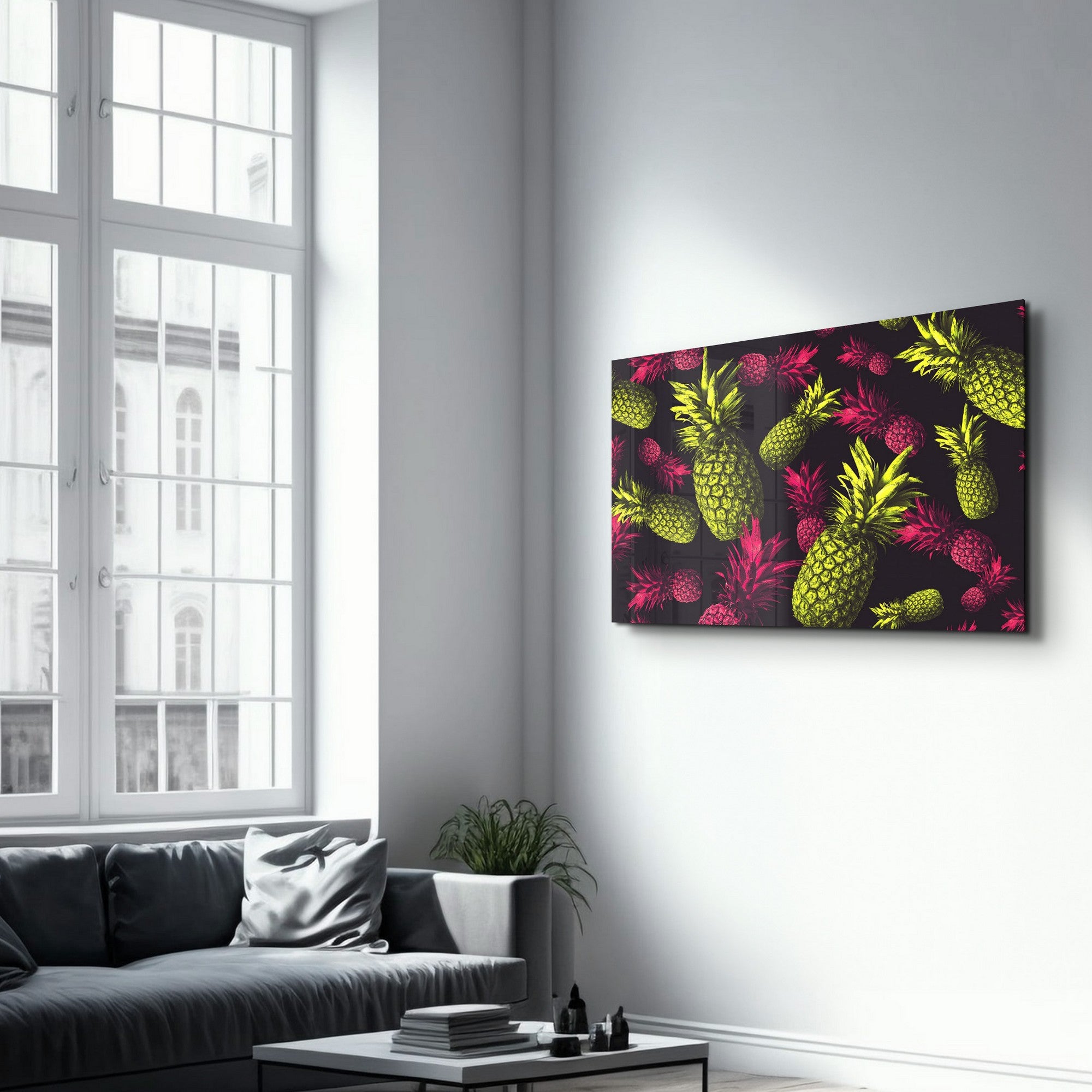 Quadro Decorativo em Vidro Temperado CAM-4016, 35 x 55 cm, Multicolor, 4 mm, Impressão UV