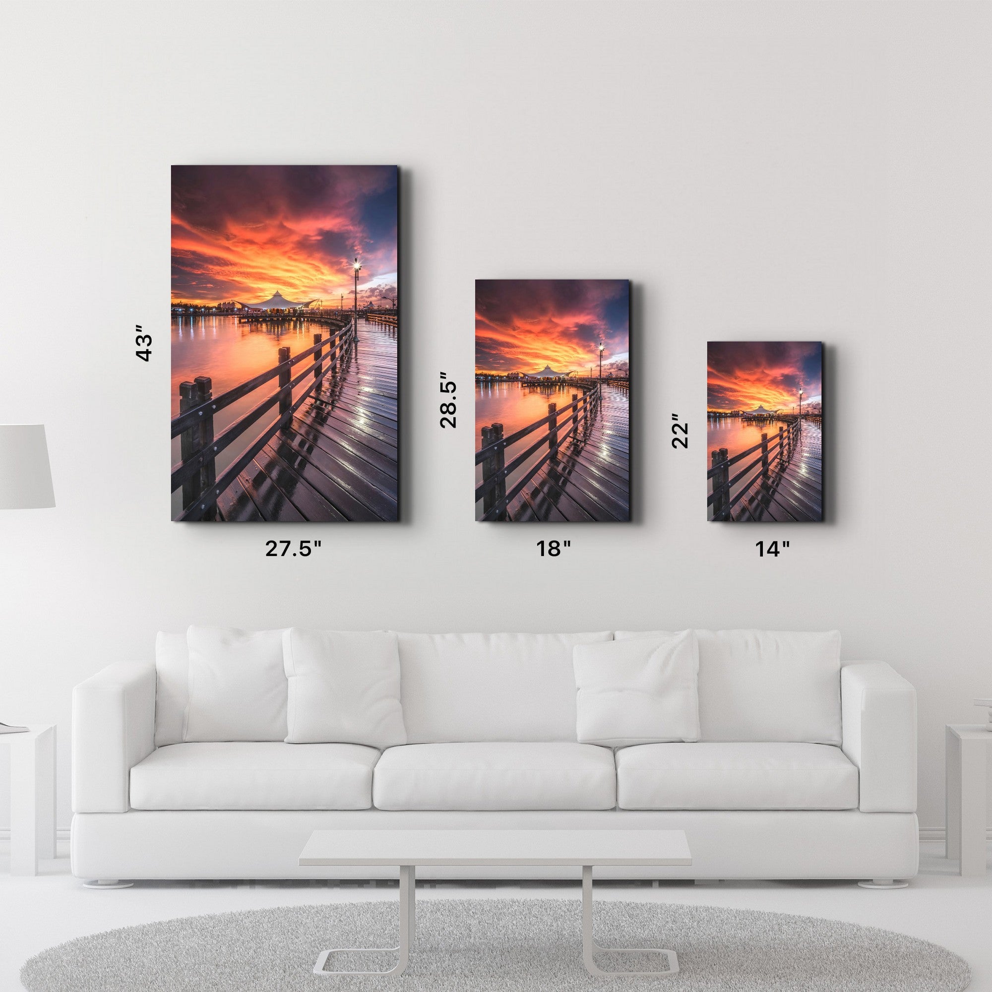 Quadro Decorativo em Vidro Temperado 4 mm, Multicor, 35 x 55 cm, Impressão UV (CAM-4019)