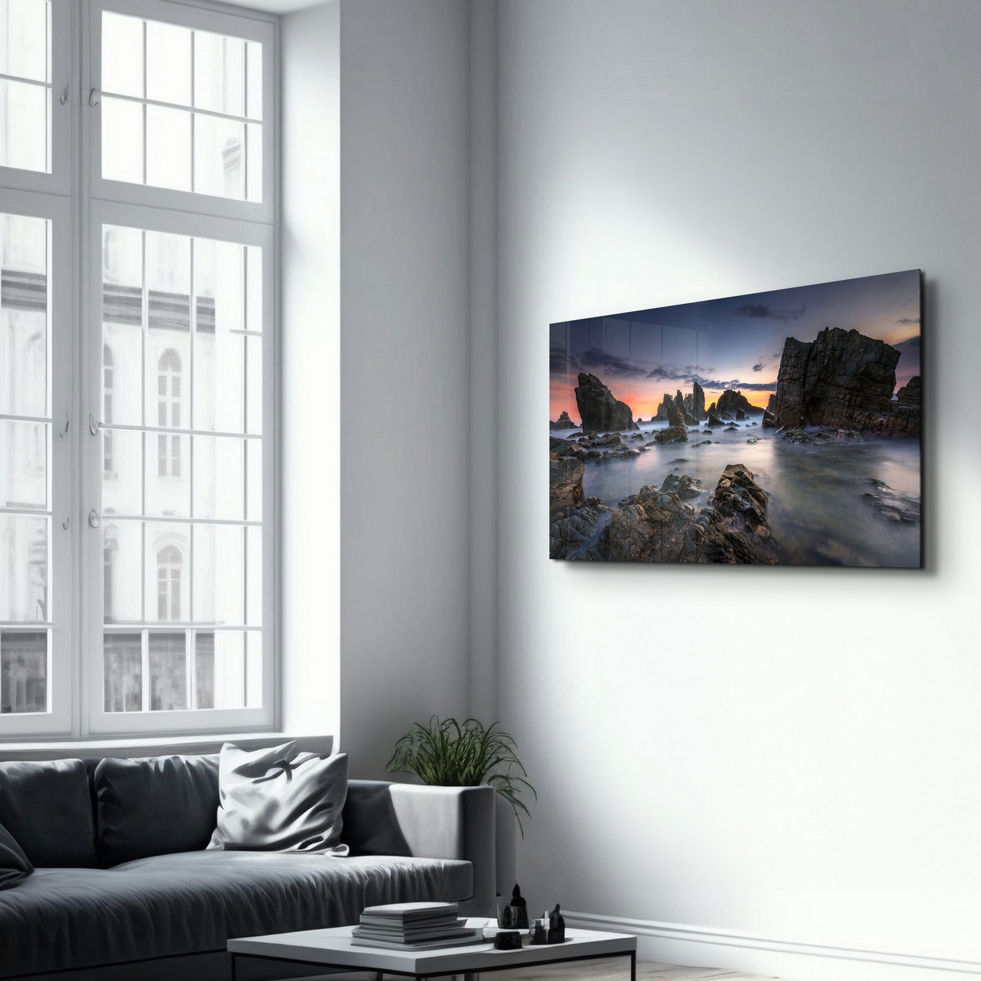 CAM-4020 Quadro Decorativo em Vidro Temperado 35 x 55 cm, Multicolor, Impressão UV, Vidro 4 mm