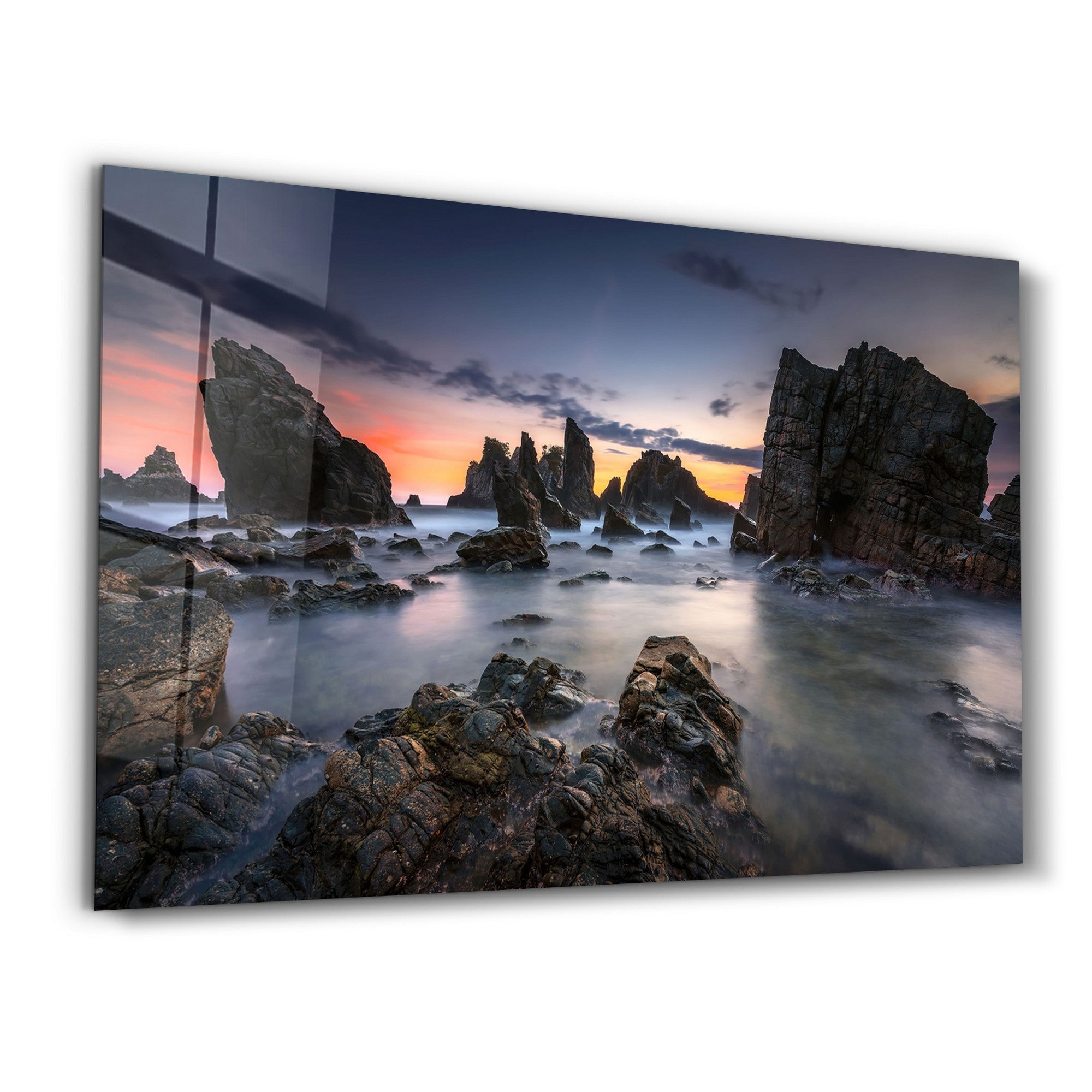 CAM-4020 Quadro Decorativo em Vidro Temperado 35 x 55 cm, Multicolor, Impressão UV, Vidro 4 mm