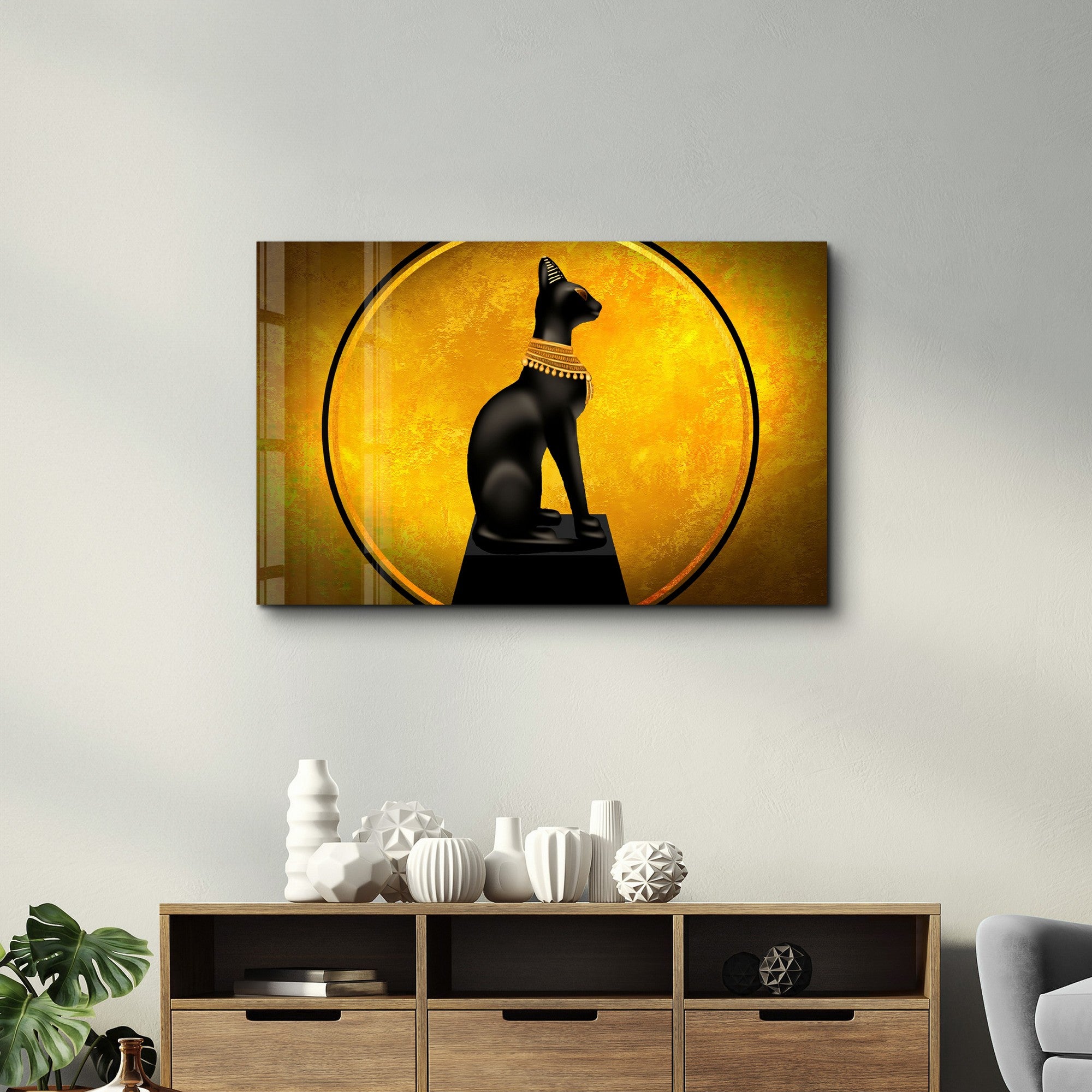 Quadro Decorativo em Vidro Temperado CAM-4021, 35x55 cm, Multicolor, Impressão UV (4 mm)