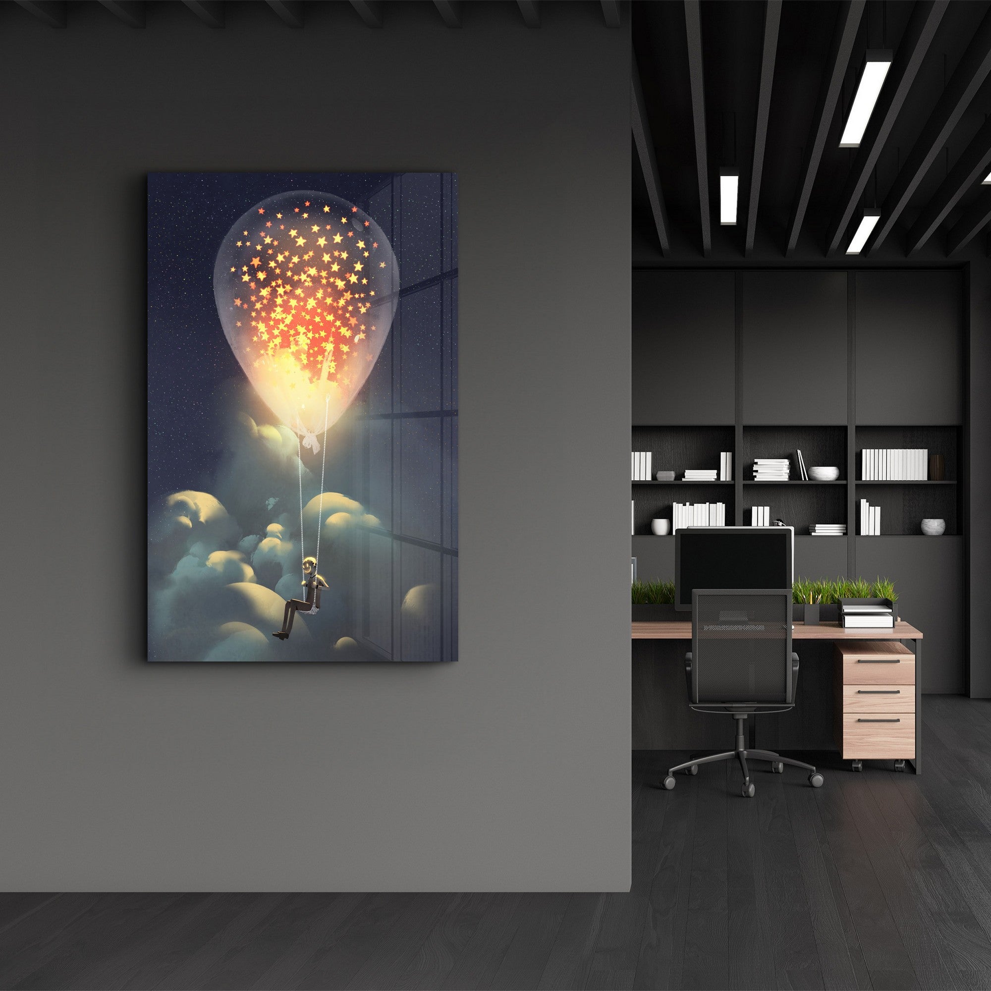 Quadro Decorativo em Vidro Temperado 35x55 cm (4 mm), Multicolor – Impressão UV – CAM-4035