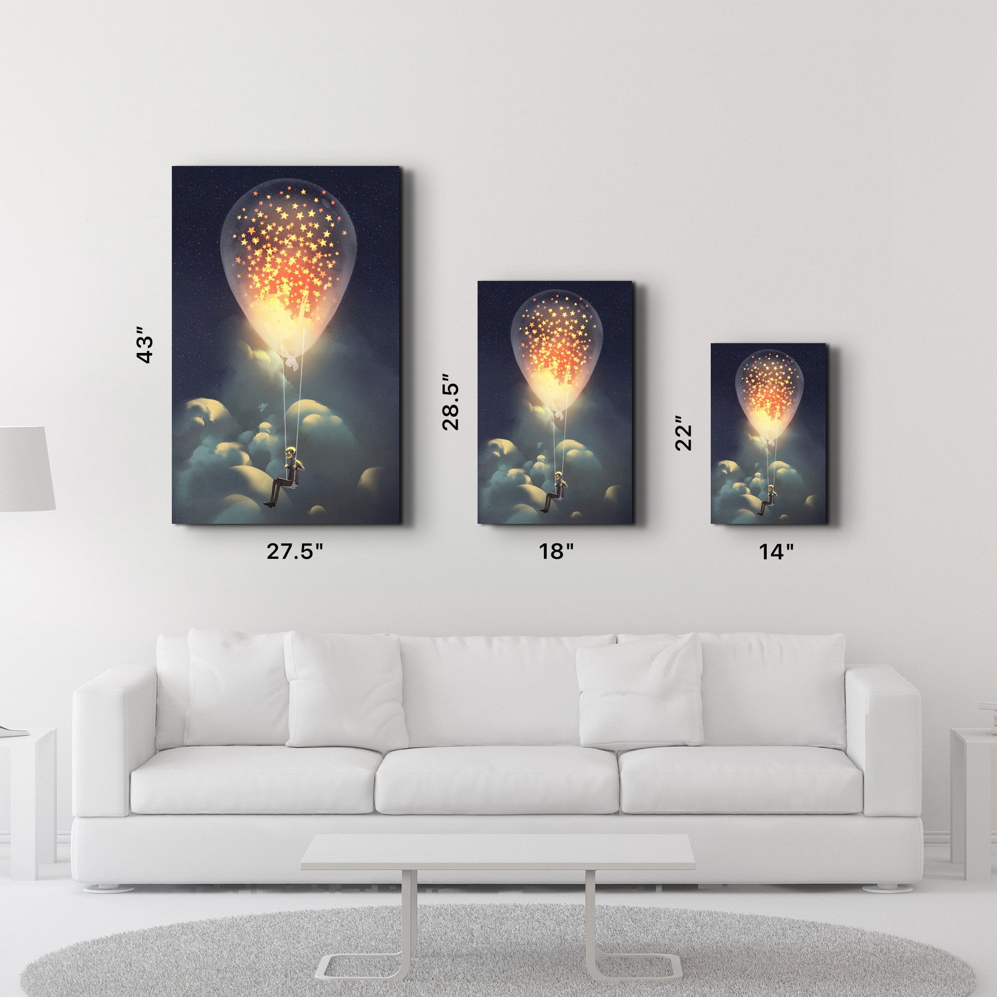 Quadro Decorativo em Vidro Temperado 35x55 cm (4 mm), Multicolor – Impressão UV – CAM-4035