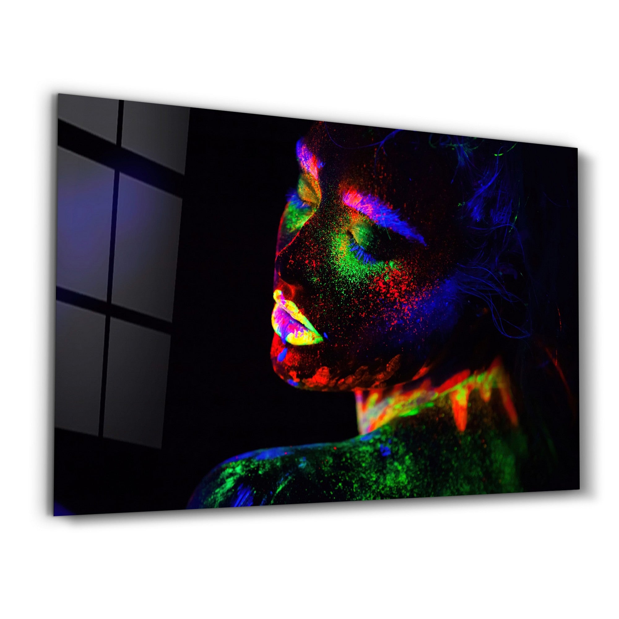 Quadro Decorativo em Vidro Temperado 4 mm (35 x 55 cm), Multicolor, Impressão UV – CAM-4036