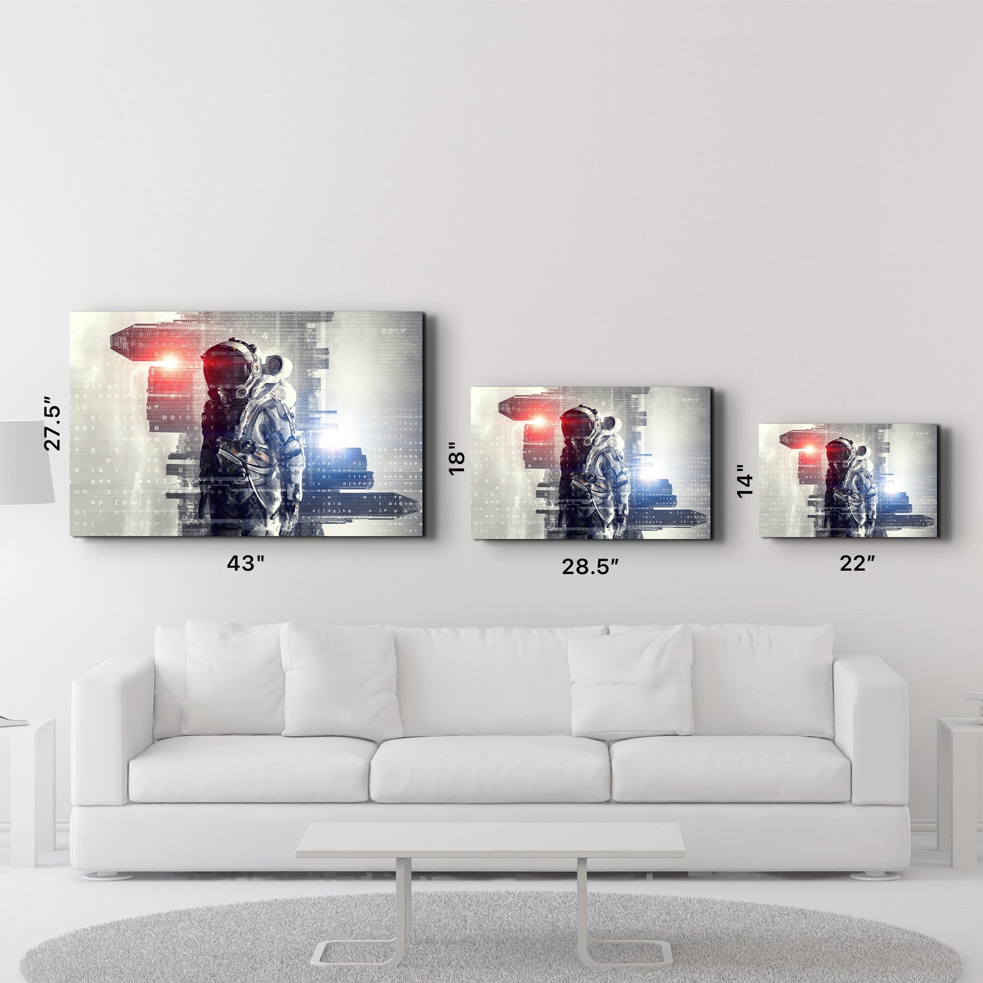 Quadro Decorativo em Vidro Temperado 35x55 cm (4 mm), Multicolor, Impressão UV – CAM-4040