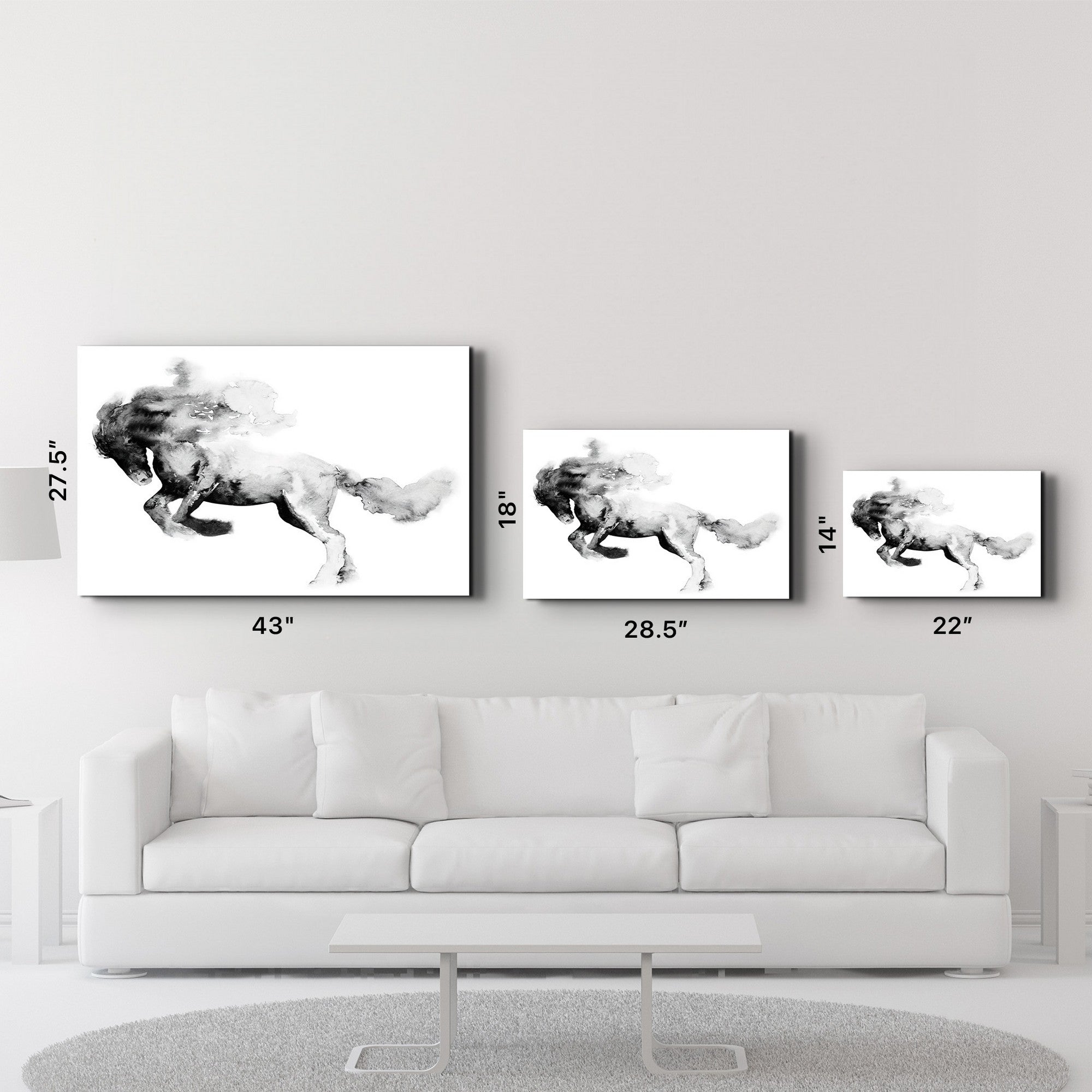 Quadro Decorativo em Vidro Temperado 35x55 cm Multicolor com Impressão UV – CAM-4046